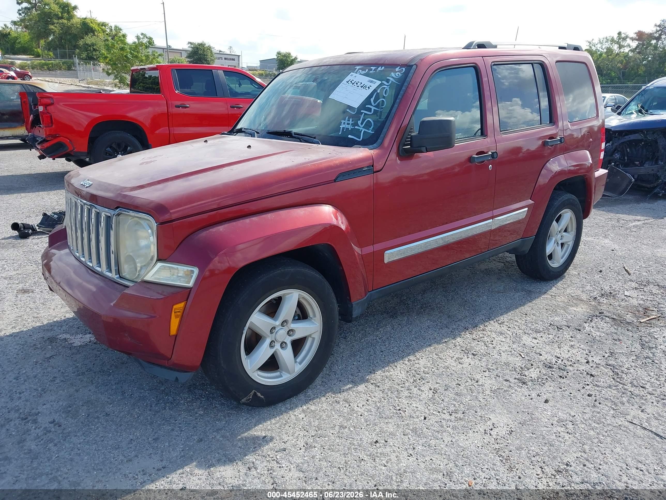 2012 Jeep Liberty Limited Edition Red vin: 1C4PJLCK6CW146382