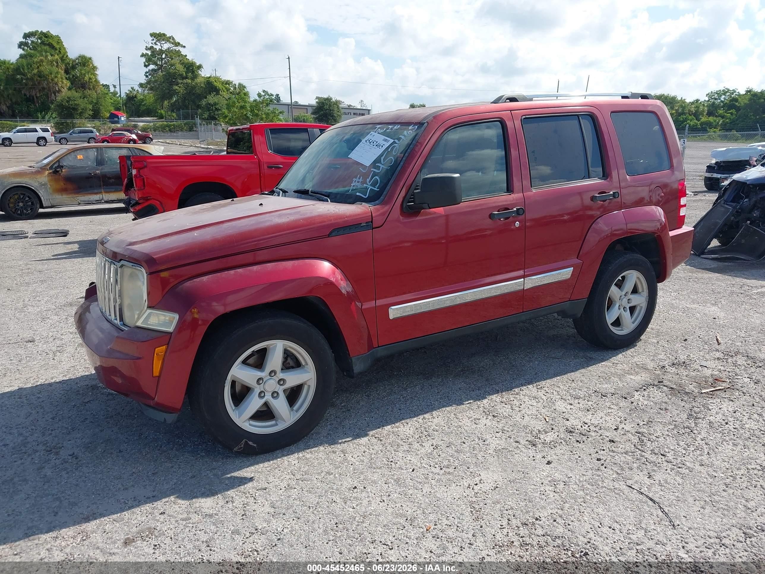 2012 Jeep Liberty Limited Edition Red vin: 1C4PJLCK6CW146382