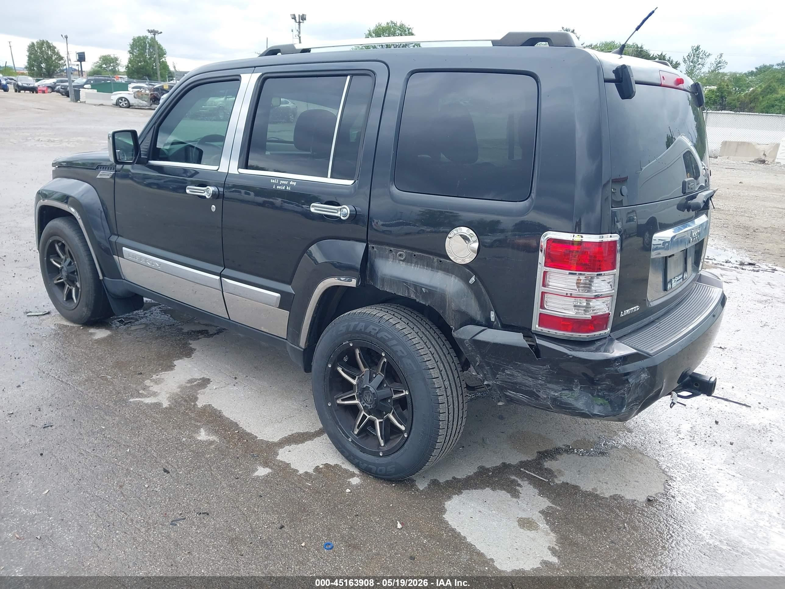 2012 Jeep Liberty Limited Edition Black vin: 1C4PJLCK9CW147848