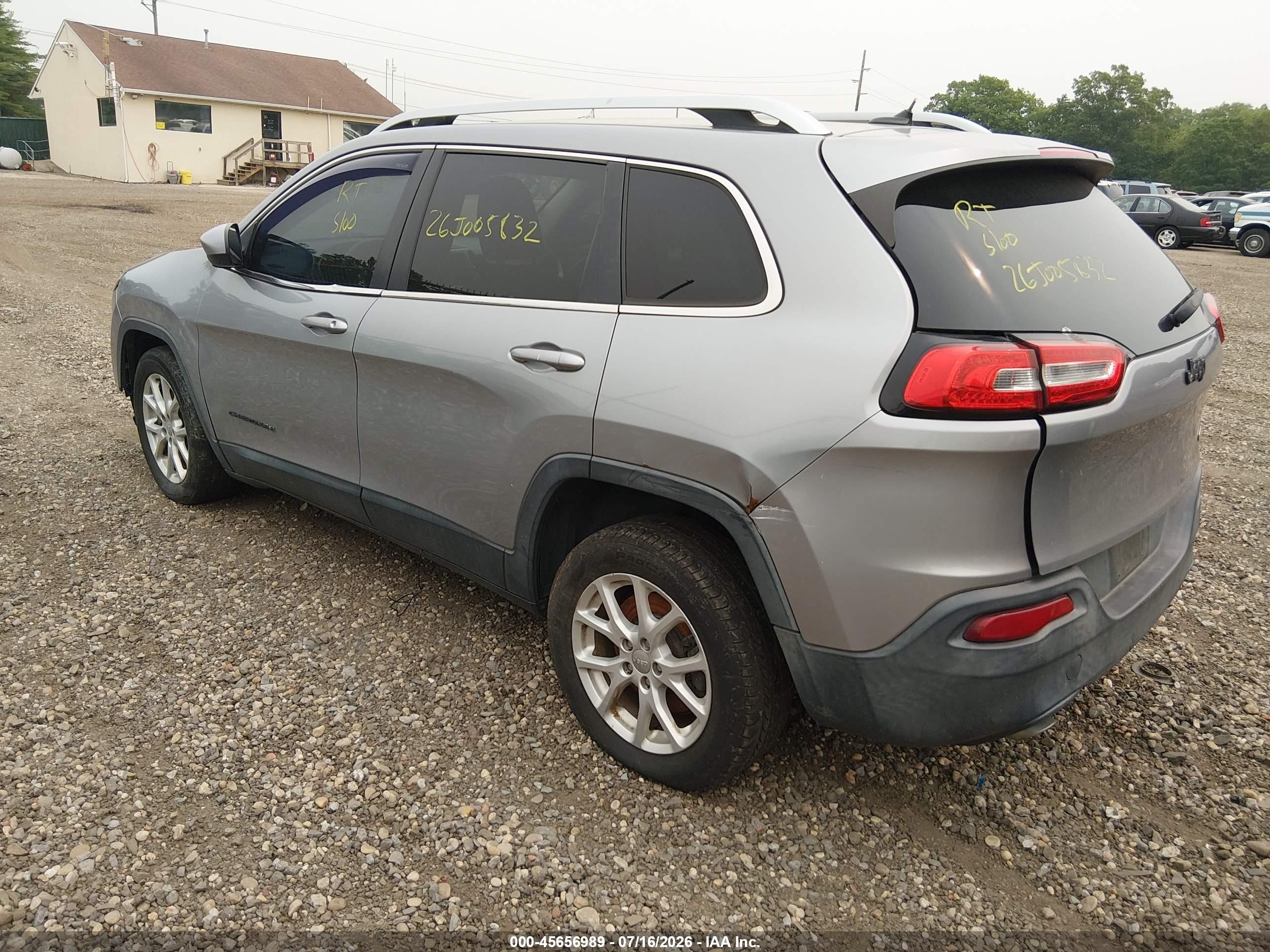 2014 Jeep Cherokee Latitude Серый vin: 1C4PJLCS0EW103157