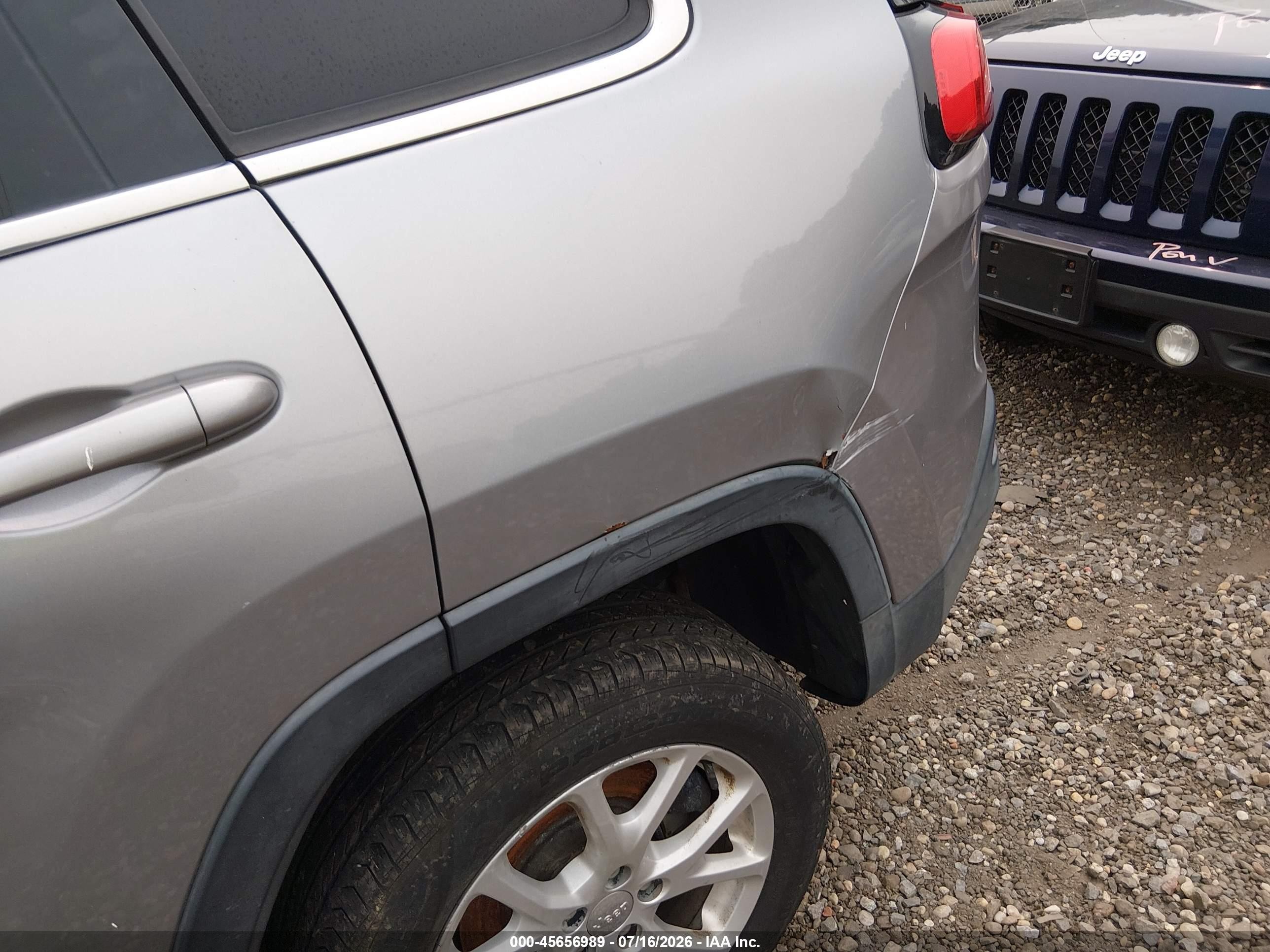 2014 Jeep Cherokee Latitude Серый vin: 1C4PJLCS0EW103157