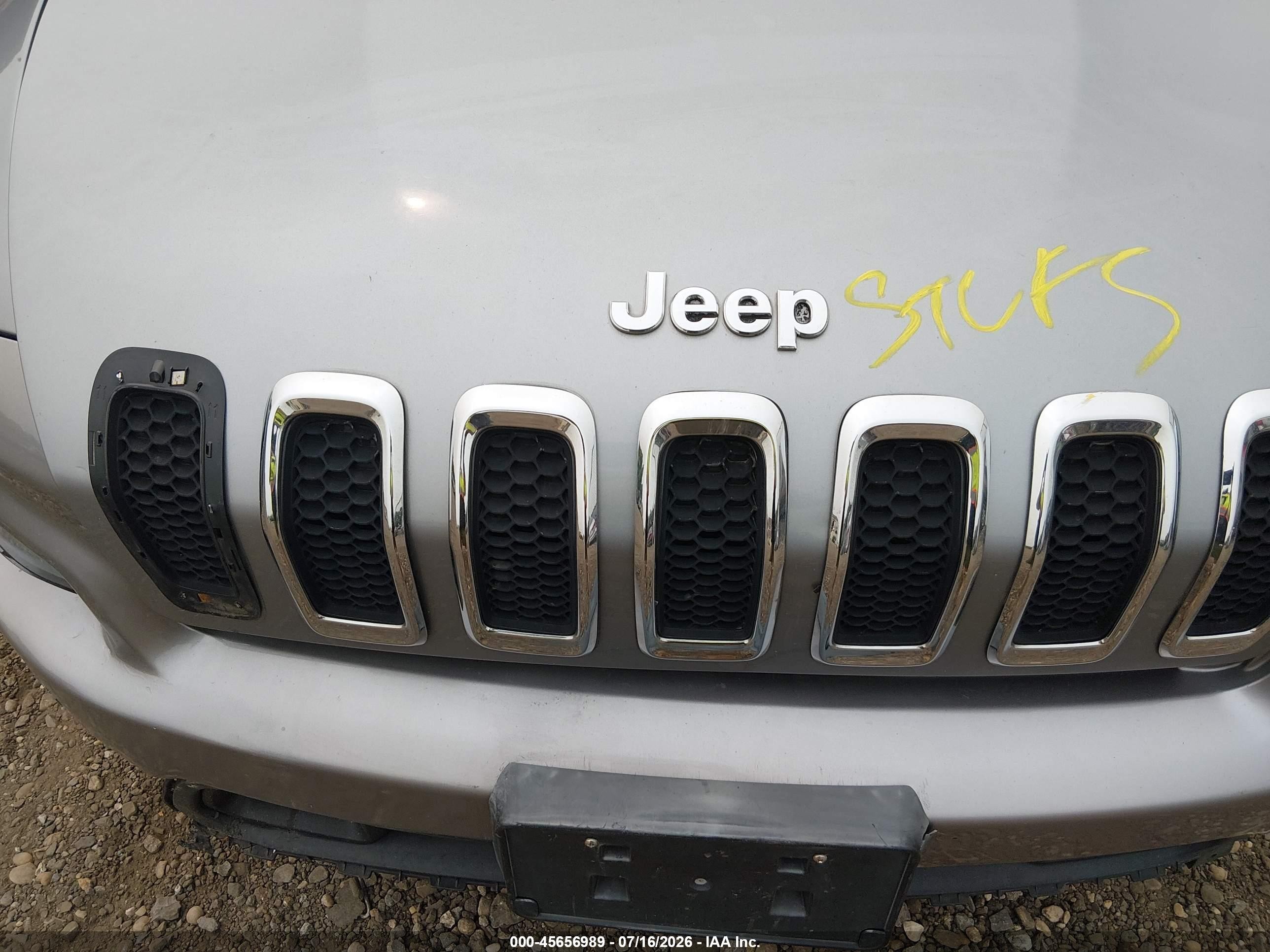 2014 Jeep Cherokee Latitude Серый vin: 1C4PJLCS0EW103157