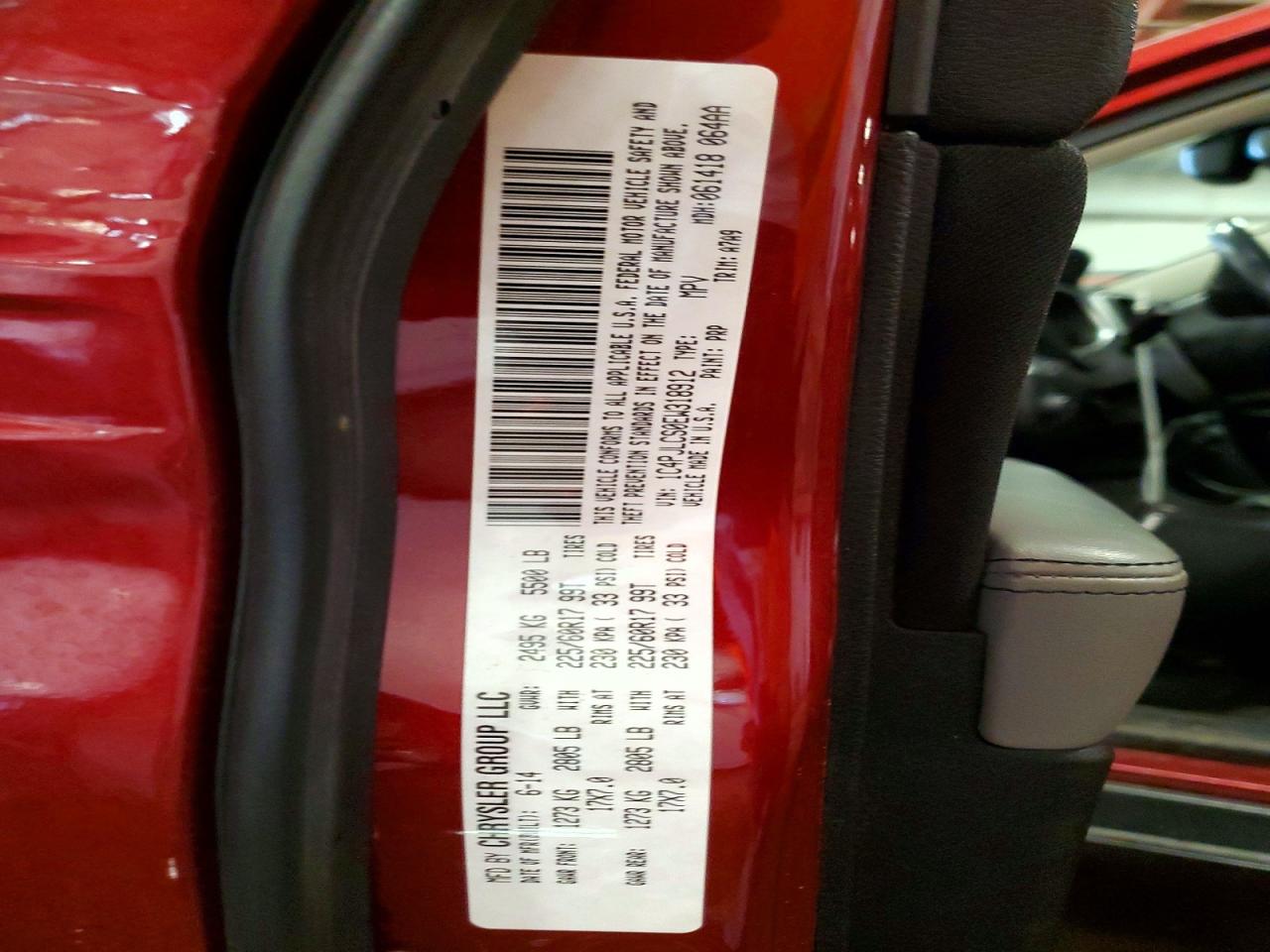2014 Jeep Cherokee Latitude Red vin: 1C4PJLCS0EW318912
