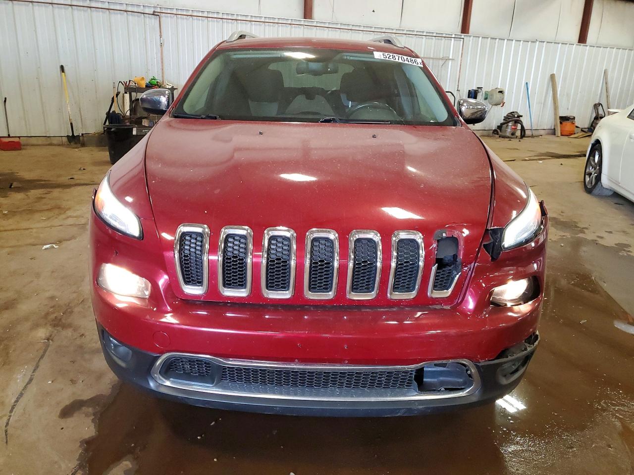 2014 Jeep Cherokee Latitude Red vin: 1C4PJLCS0EW318912