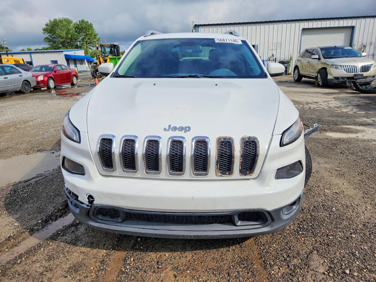 2015 Jeep Cherokee Latitude White vin: 1C4PJLCS0FW542196