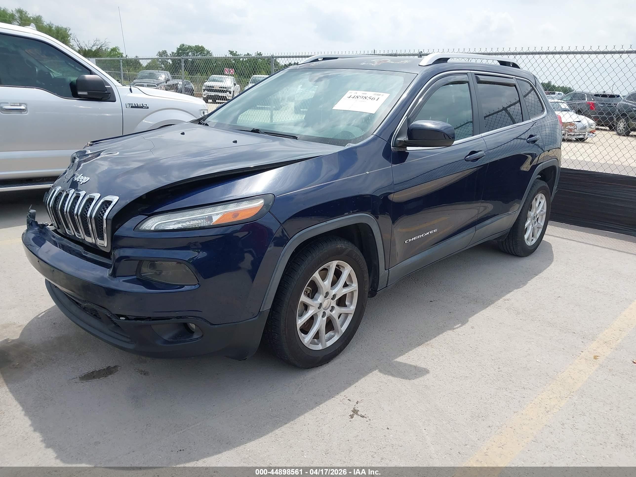 2015 Jeep Cherokee Latitude Синий vin: 1C4PJLCS0FW670048