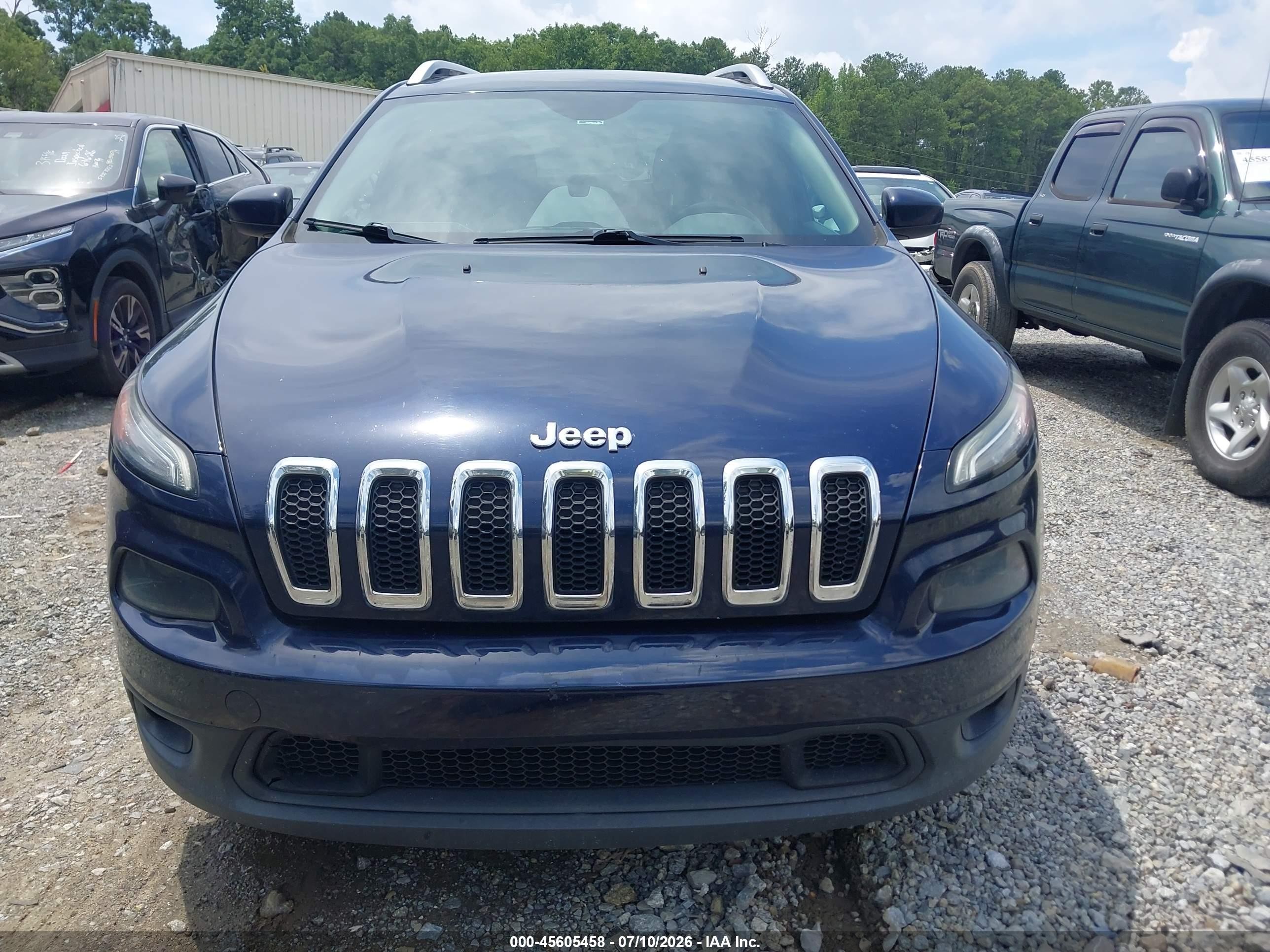 2014 Jeep Cherokee Latitude Dark Blue vin: 1C4PJLCS1EW217555