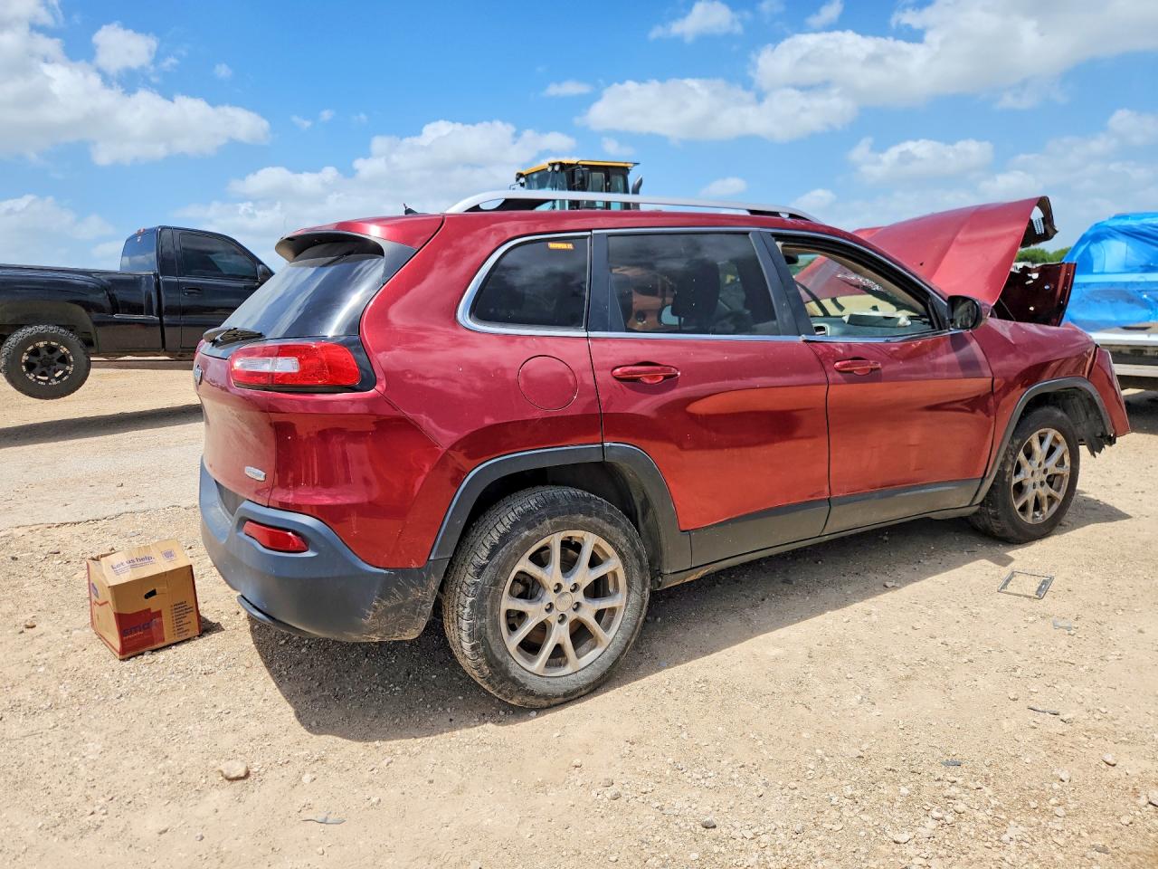 2014 Jeep Cherokee Latitude Темно-бордовый vin: 1C4PJLCS2EW155518