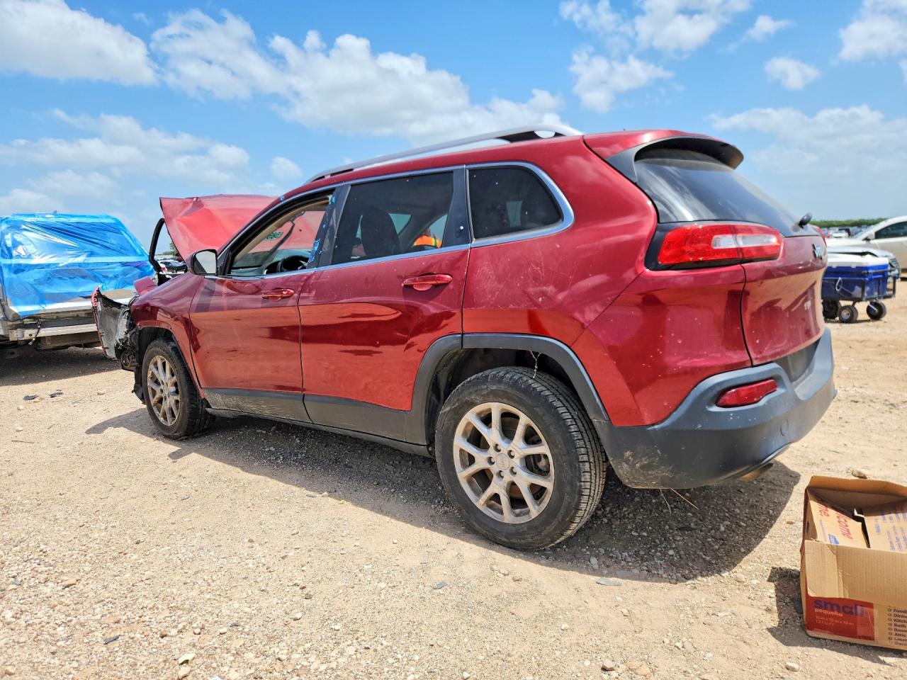 2014 Jeep Cherokee Latitude Темно-бордовый vin: 1C4PJLCS2EW155518