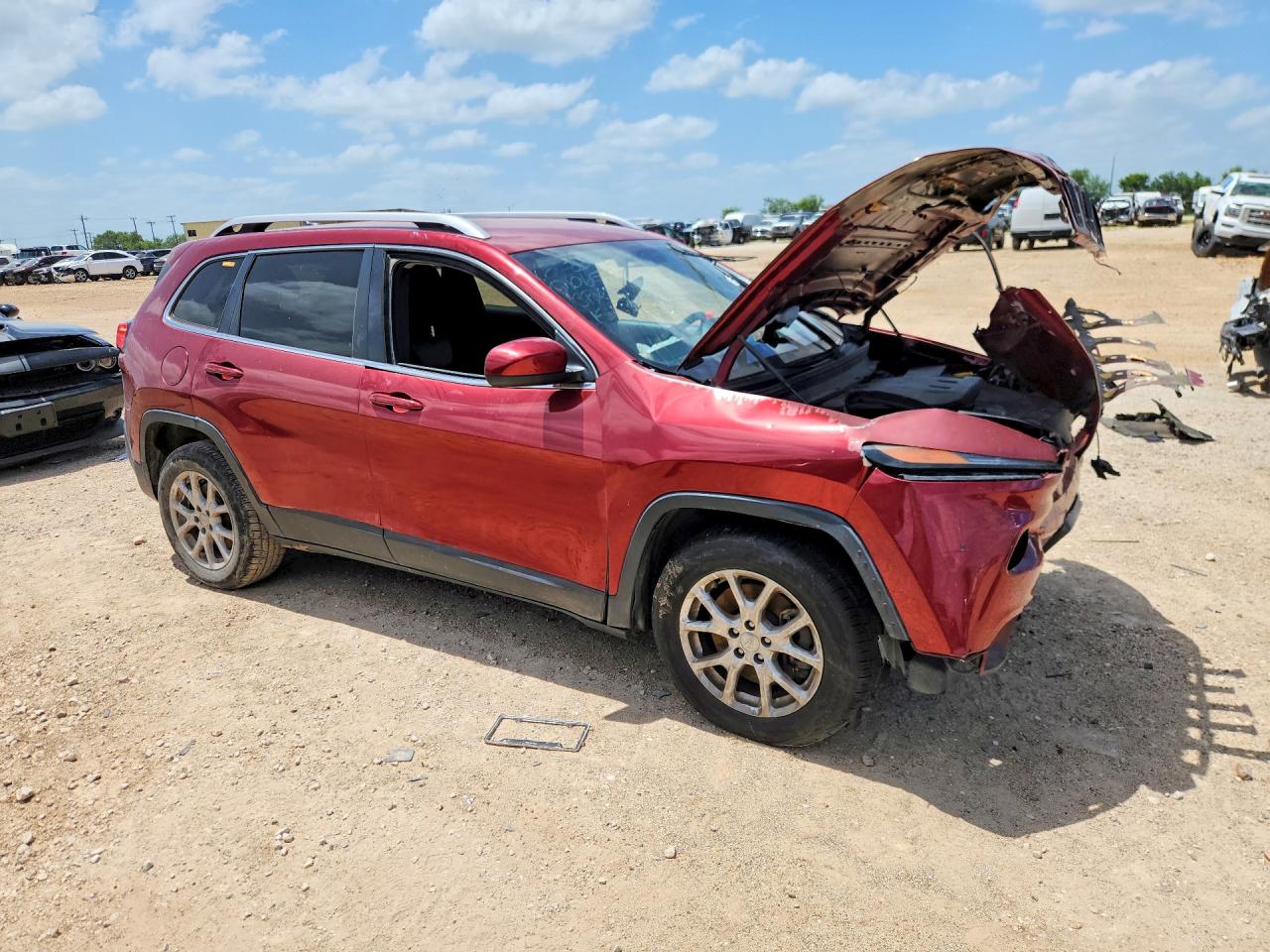 2014 Jeep Cherokee Latitude Темно-бордовый vin: 1C4PJLCS2EW155518