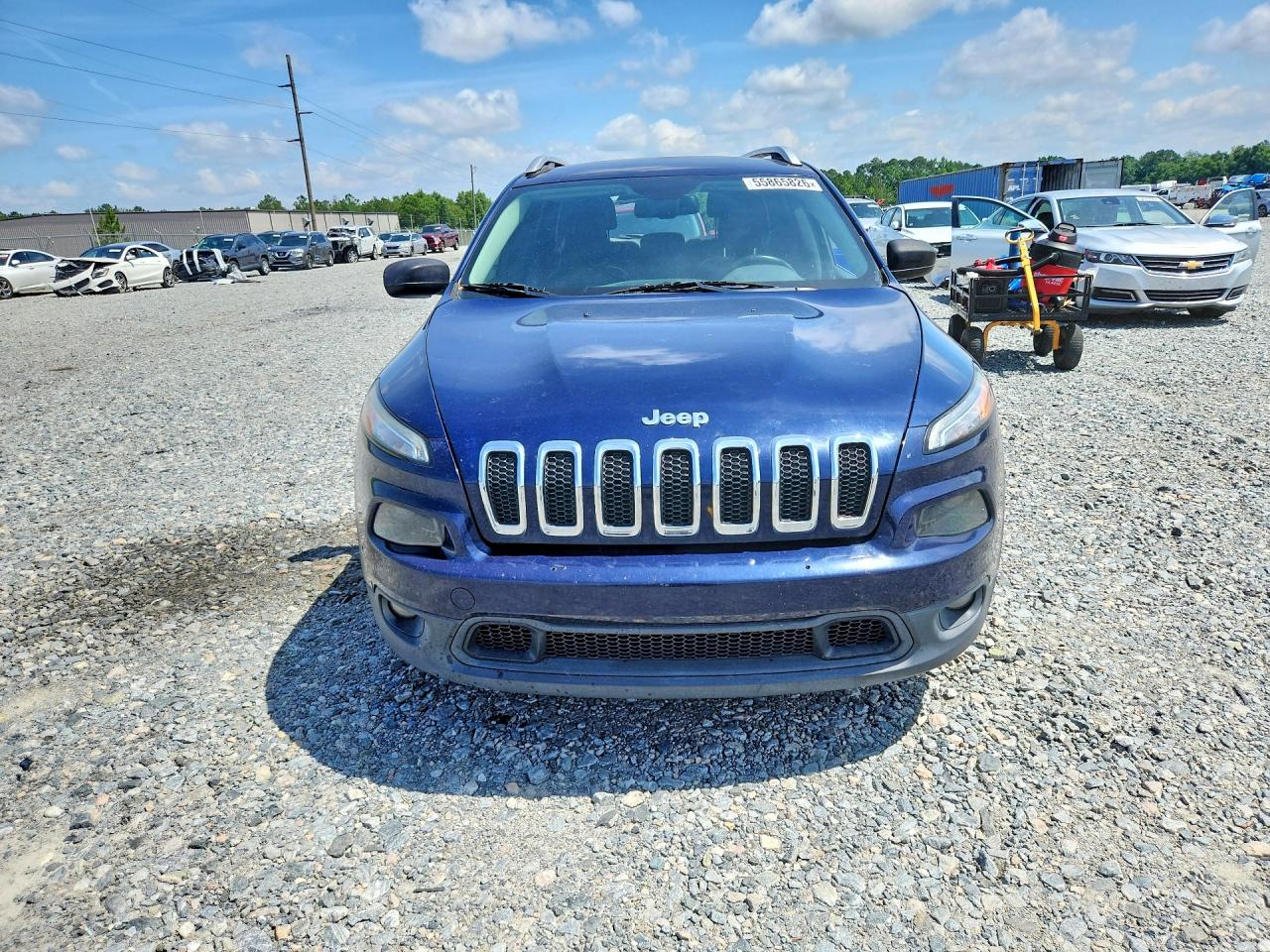 2015 Jeep Cherokee Latitude Blue vin: 1C4PJLCS2FW553815