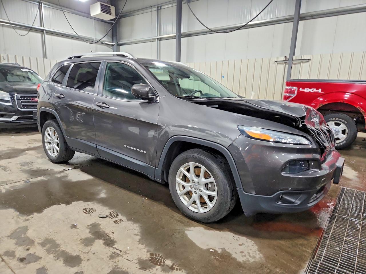 2014 Jeep Cherokee Latitude Серый vin: 1C4PJLCS3EW149484