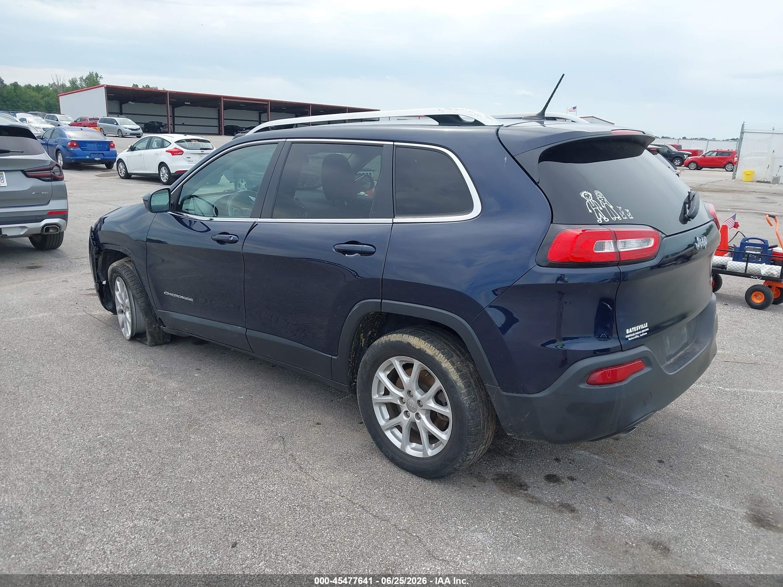 2014 Jeep Cherokee Latitude Dark Blue vin: 1C4PJLCS3EW154281