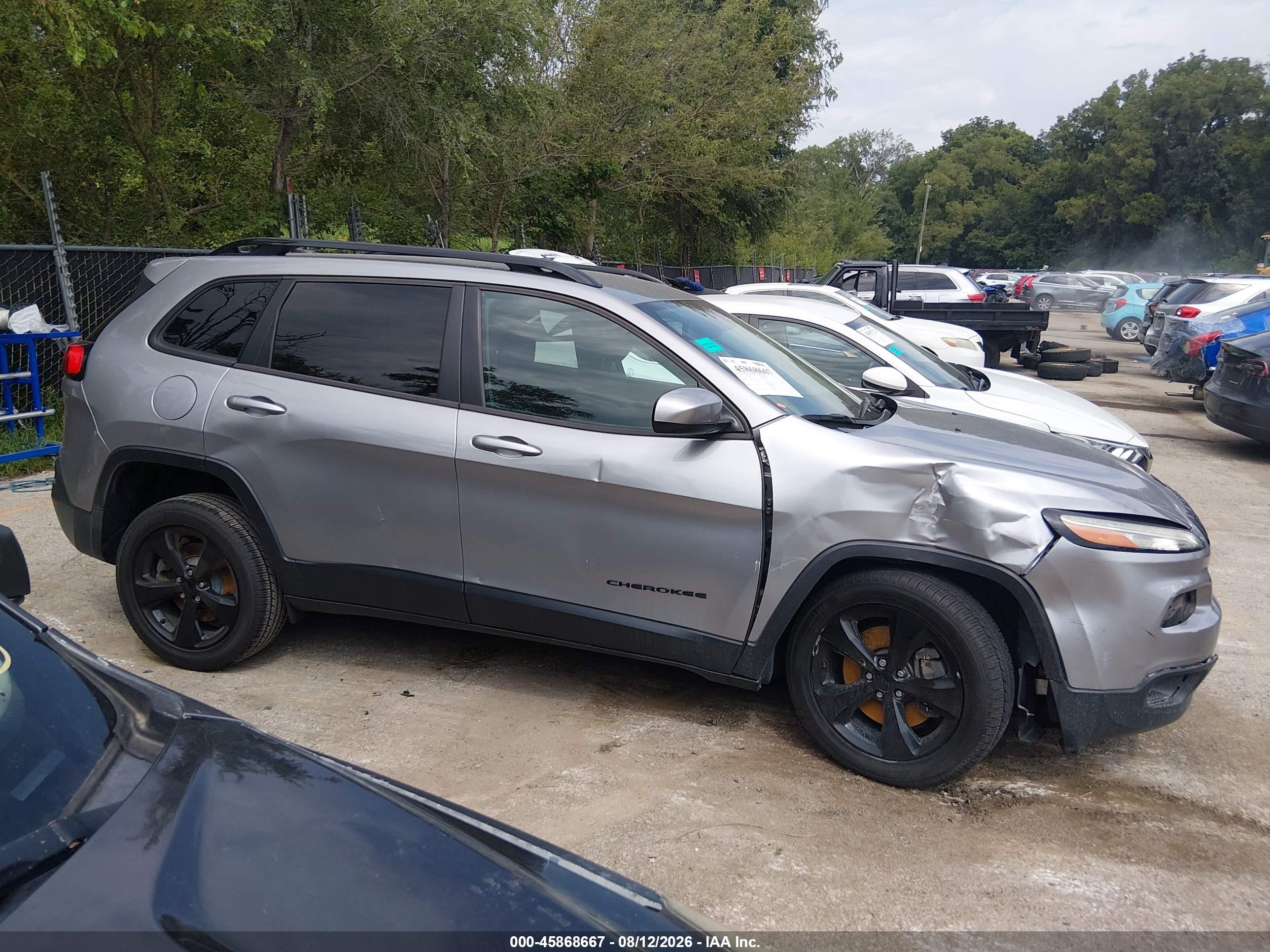 2015 Jeep Cherokee Latitude Altitude Gray vin: 1C4PJLCS3FW722269