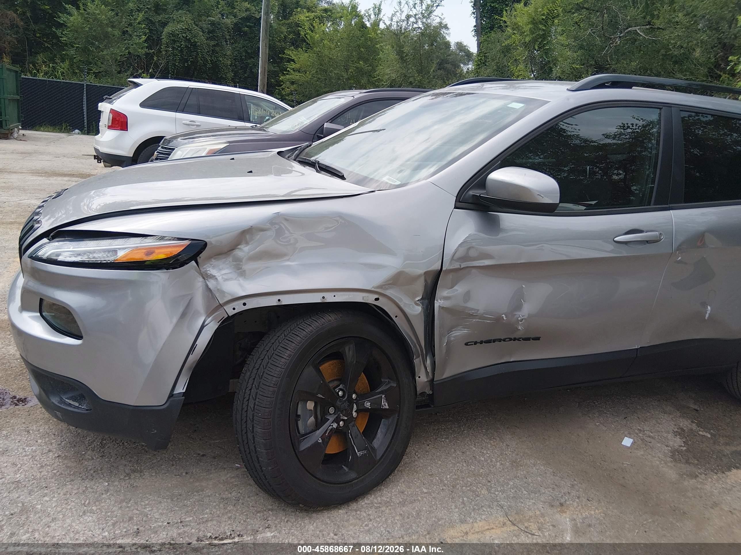 2015 Jeep Cherokee Latitude Altitude Gray vin: 1C4PJLCS3FW722269