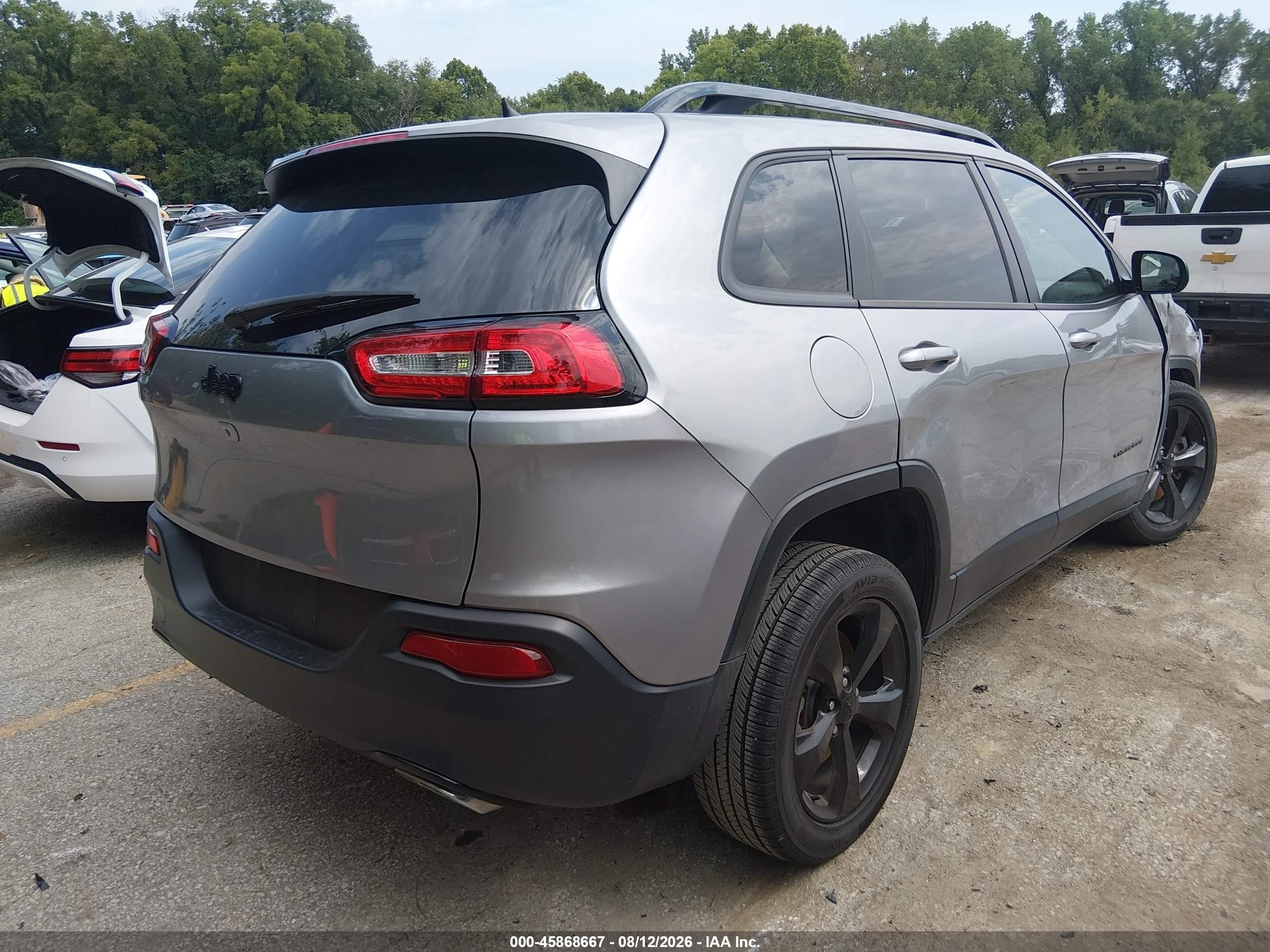 2015 Jeep Cherokee Latitude Altitude Gray vin: 1C4PJLCS3FW722269