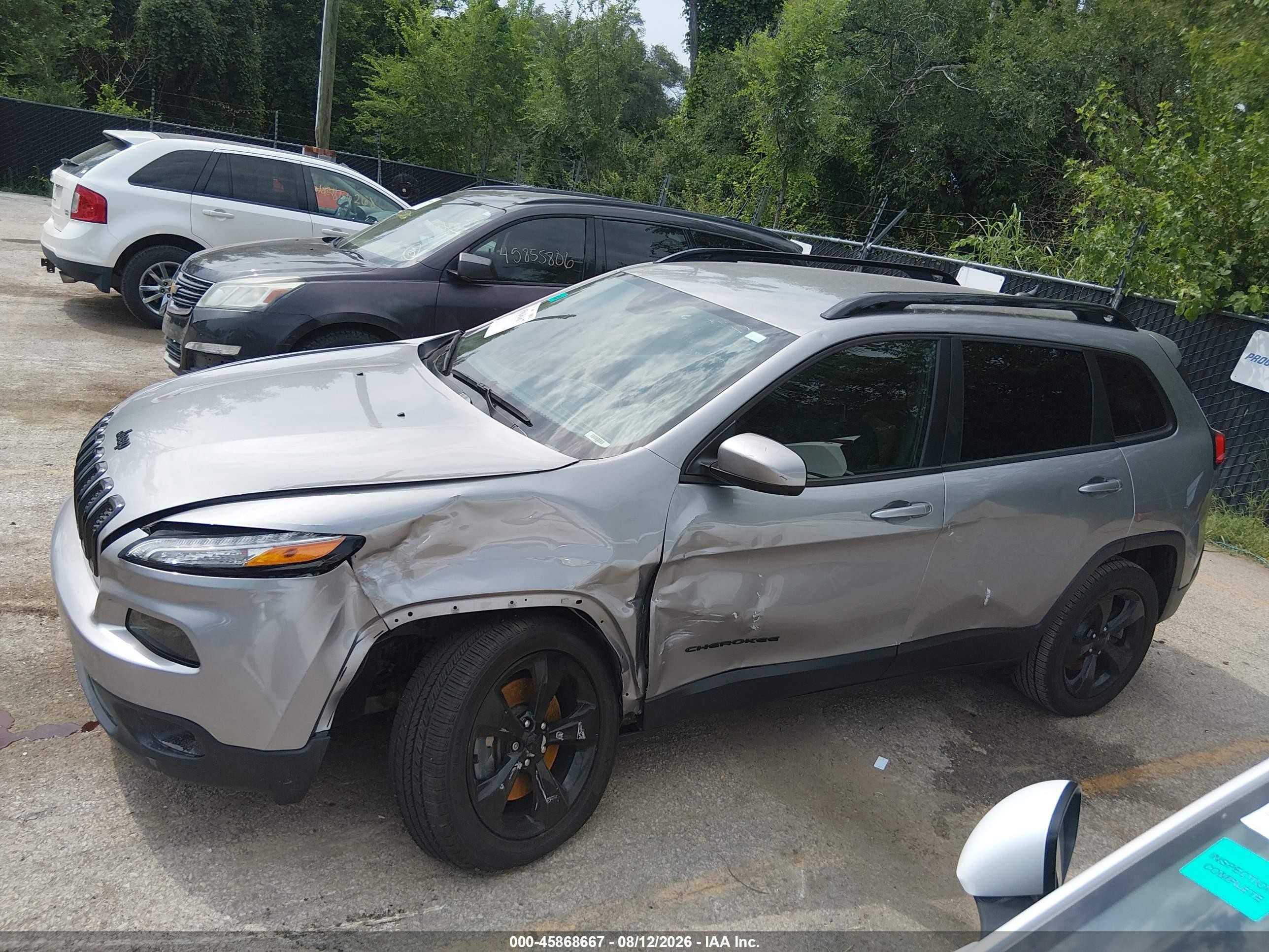2015 Jeep Cherokee Latitude Altitude Gray vin: 1C4PJLCS3FW722269