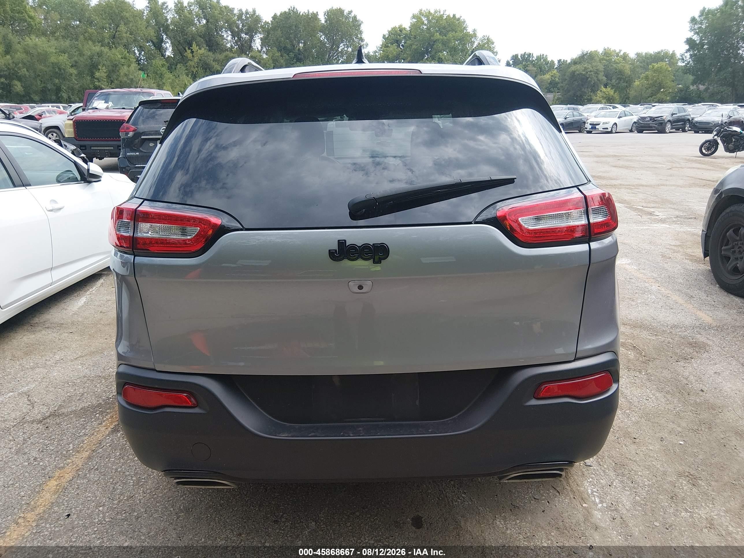 2015 Jeep Cherokee Latitude Altitude Gray vin: 1C4PJLCS3FW722269
