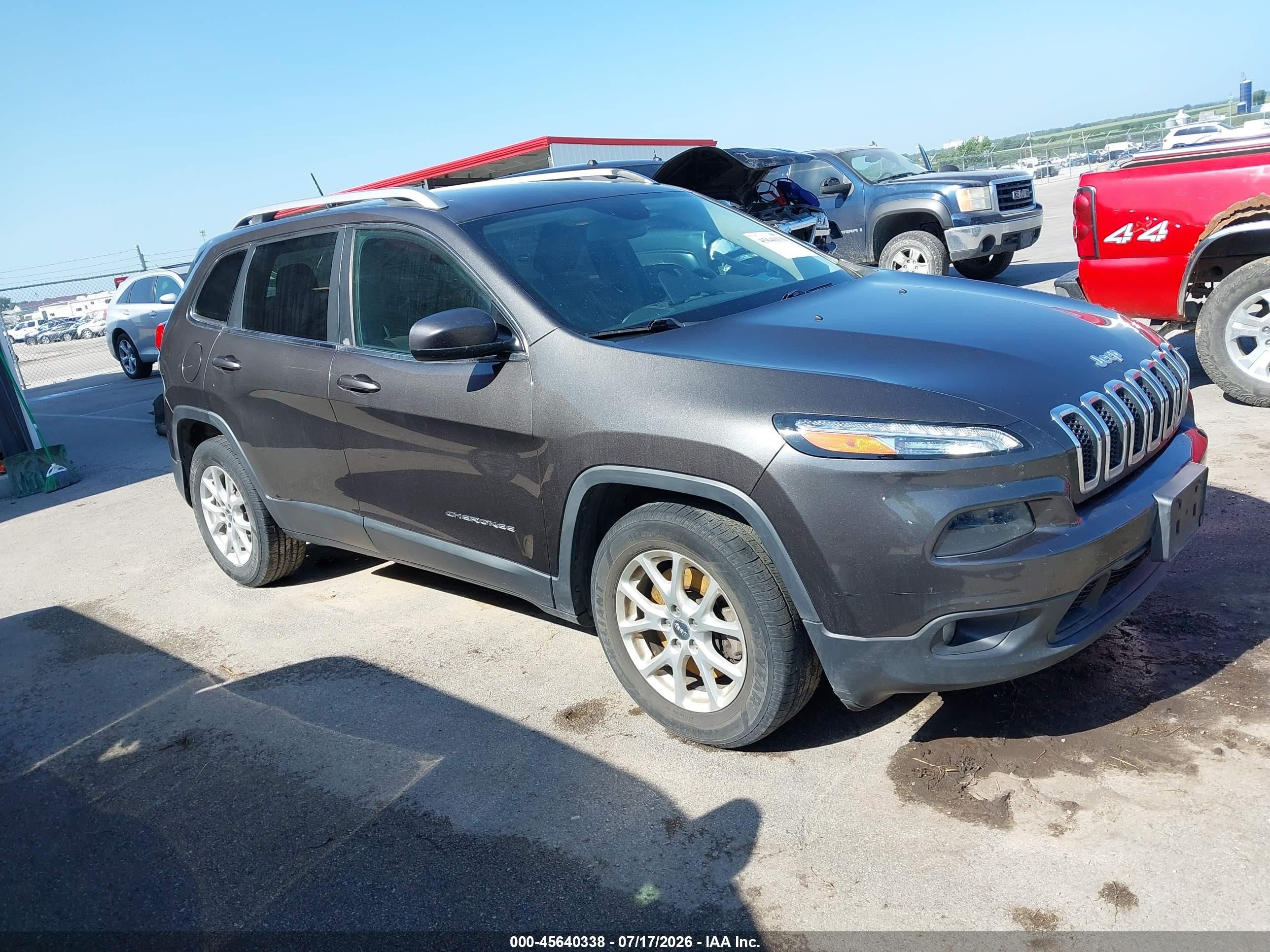 2014 Jeep Cherokee Latitude Black vin: 1C4PJLCS4EW228453