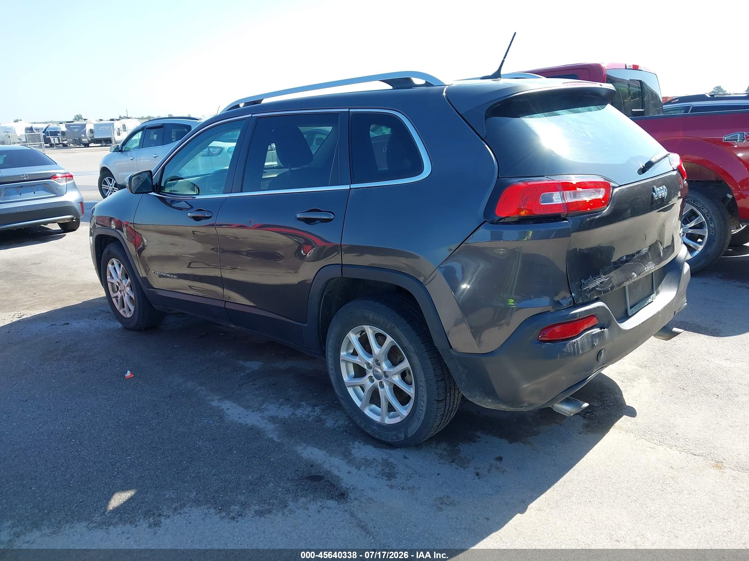 2014 Jeep Cherokee Latitude Black vin: 1C4PJLCS4EW228453