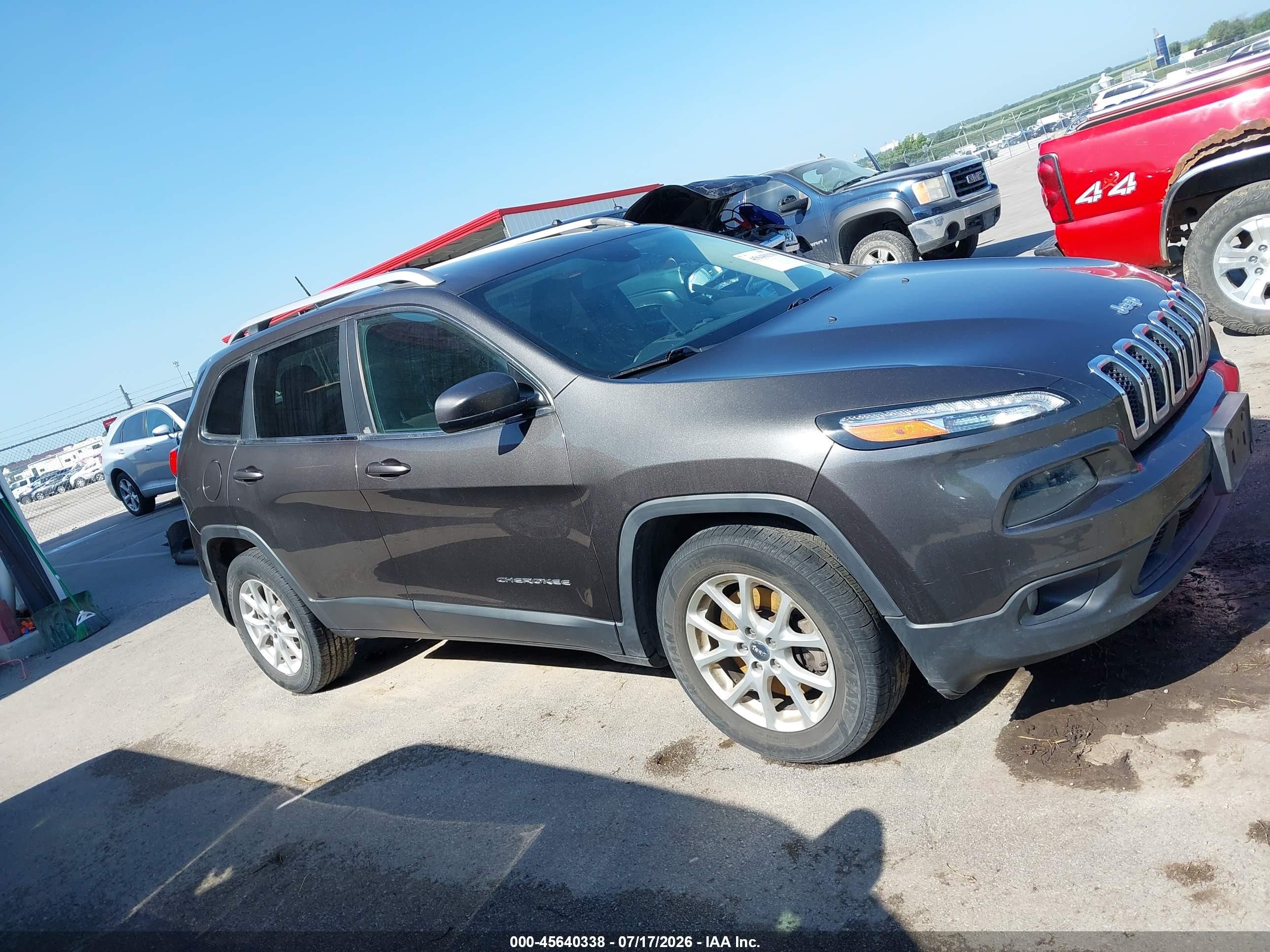 2014 Jeep Cherokee Latitude Black vin: 1C4PJLCS4EW228453