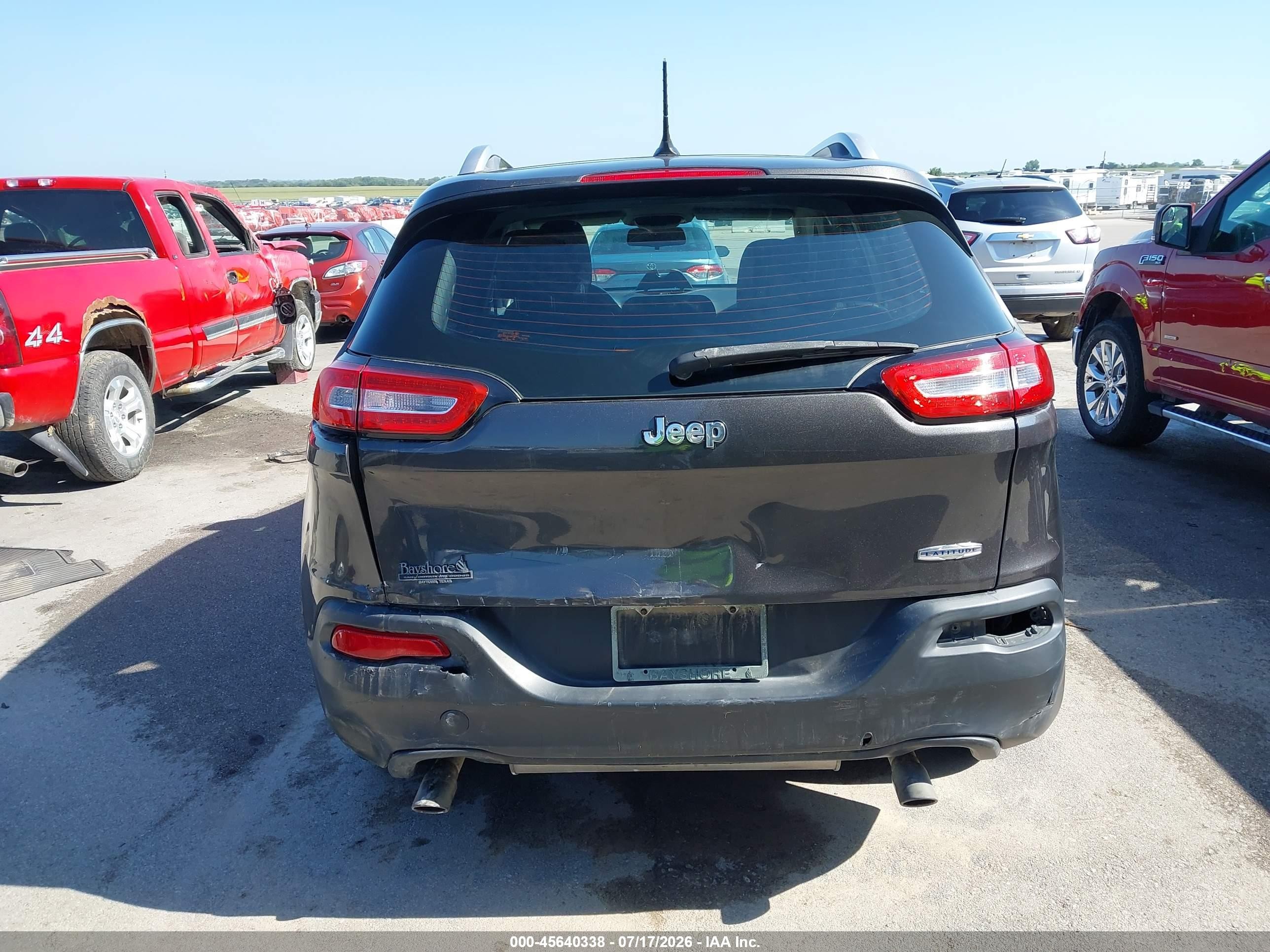 2014 Jeep Cherokee Latitude Black vin: 1C4PJLCS4EW228453