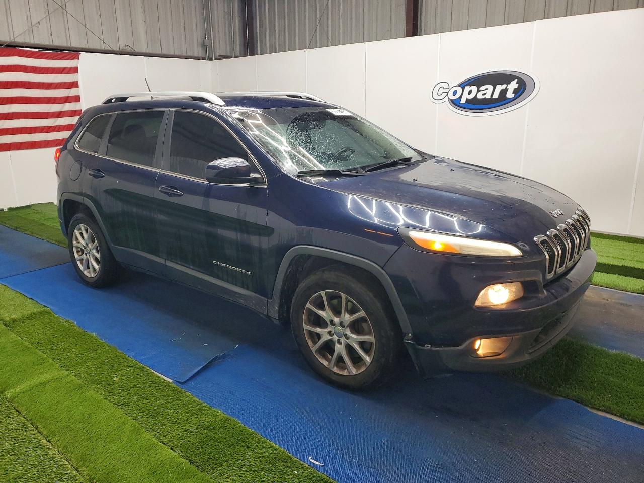 2014 Jeep Cherokee Latitude Blue vin: 1C4PJLCS4EW299278