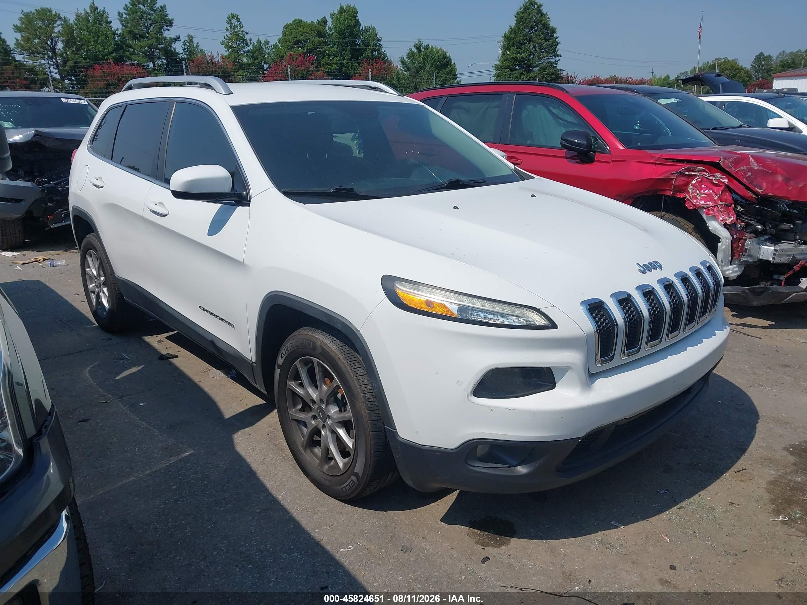 2015 Jeep Cherokee Latitude Белый vin: 1C4PJLCS4FW631365