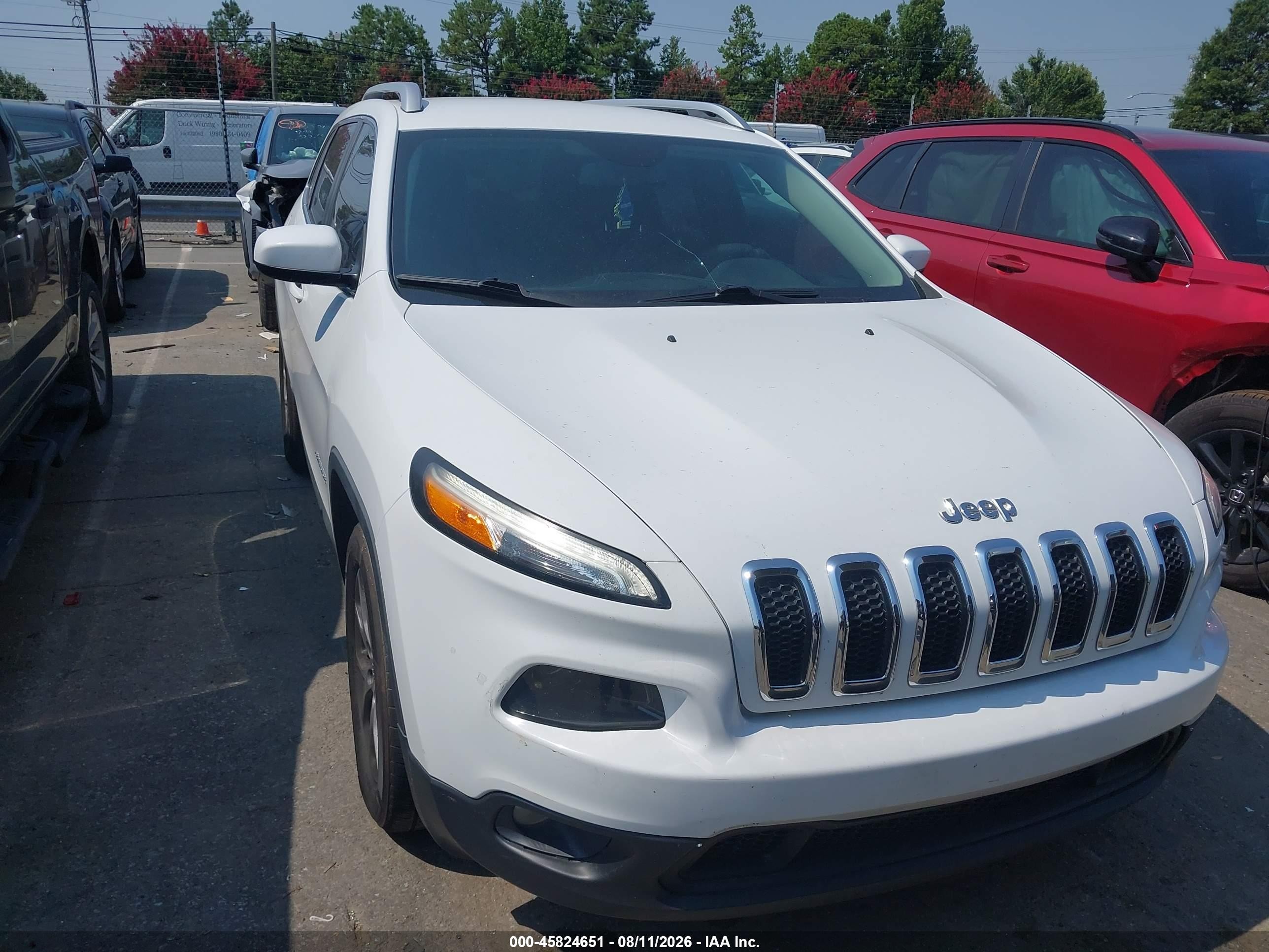 2015 Jeep Cherokee Latitude Белый vin: 1C4PJLCS4FW631365
