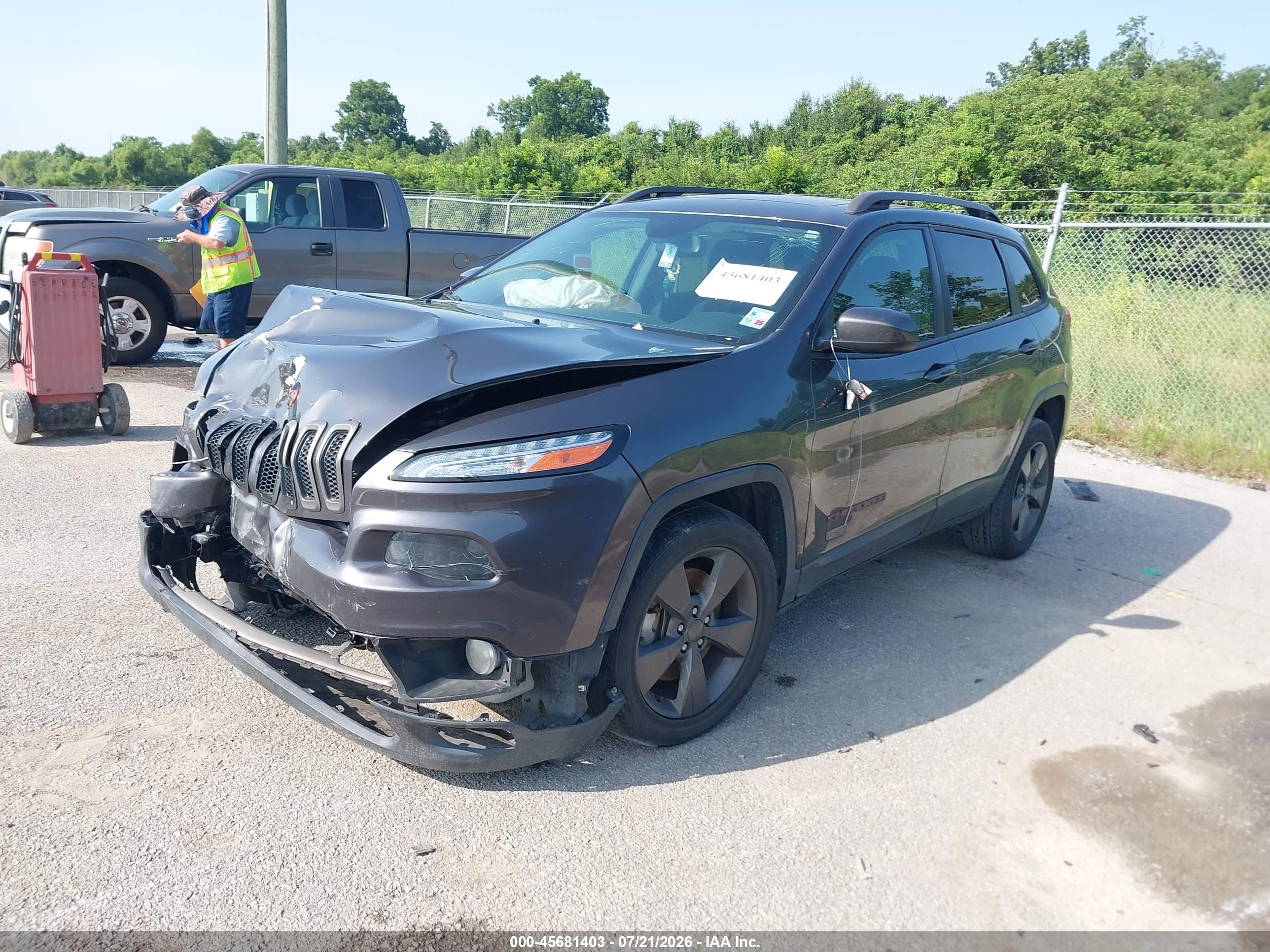 2016 Jeep Cherokee 75th Anniversary Gray vin: 1C4PJLCS4GW274433