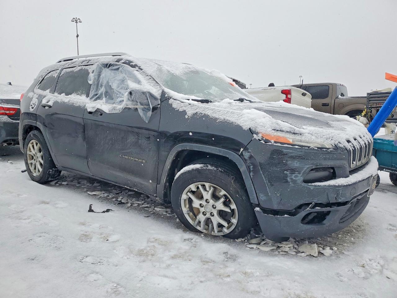 2014 Jeep Cherokee Latitude Черный vin: 1C4PJLCS5EW102585