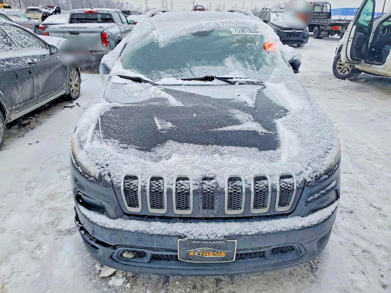 2014 Jeep Cherokee Latitude Черный vin: 1C4PJLCS5EW102585