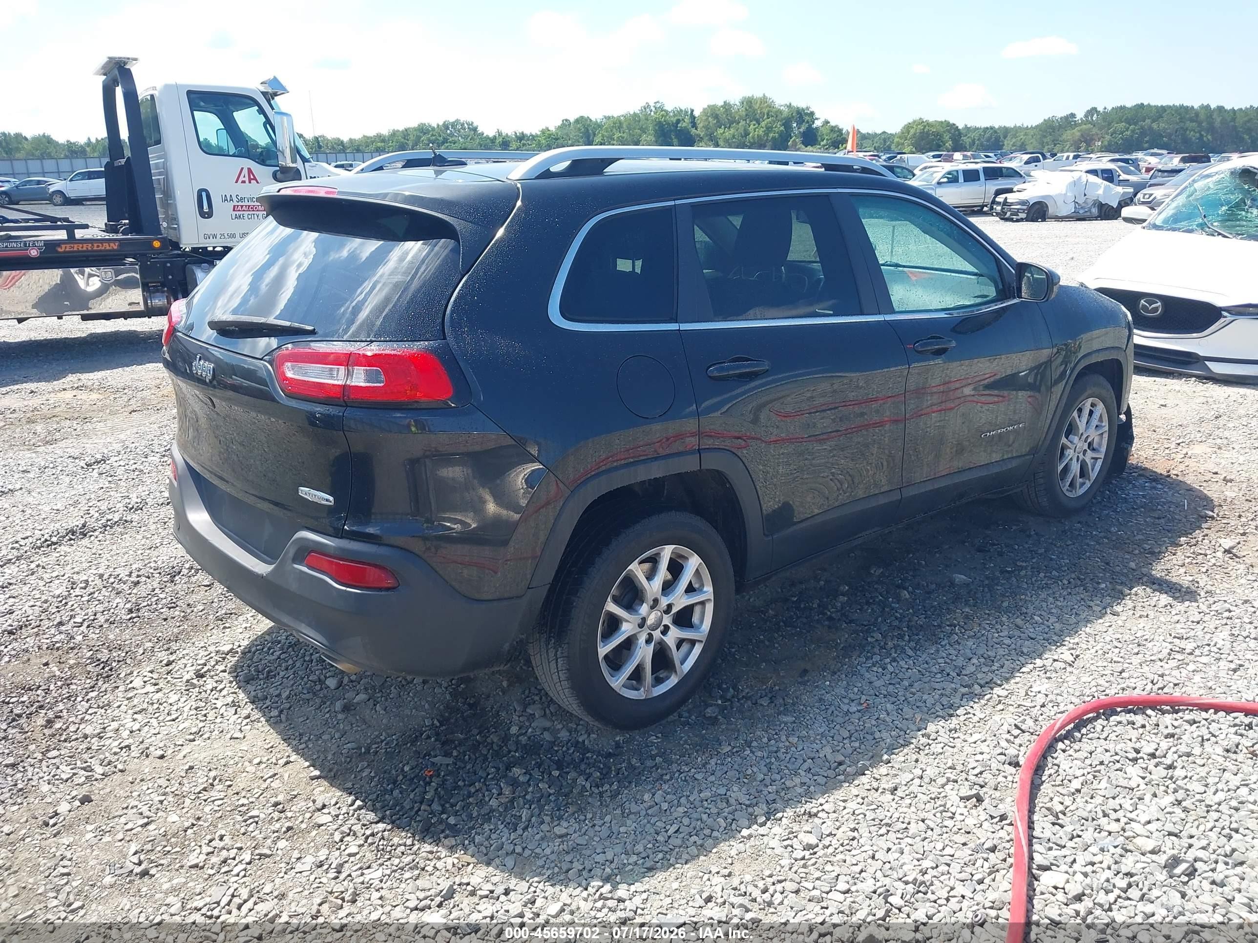 2014 Jeep Cherokee Latitude Черный vin: 1C4PJLCS5EW117183