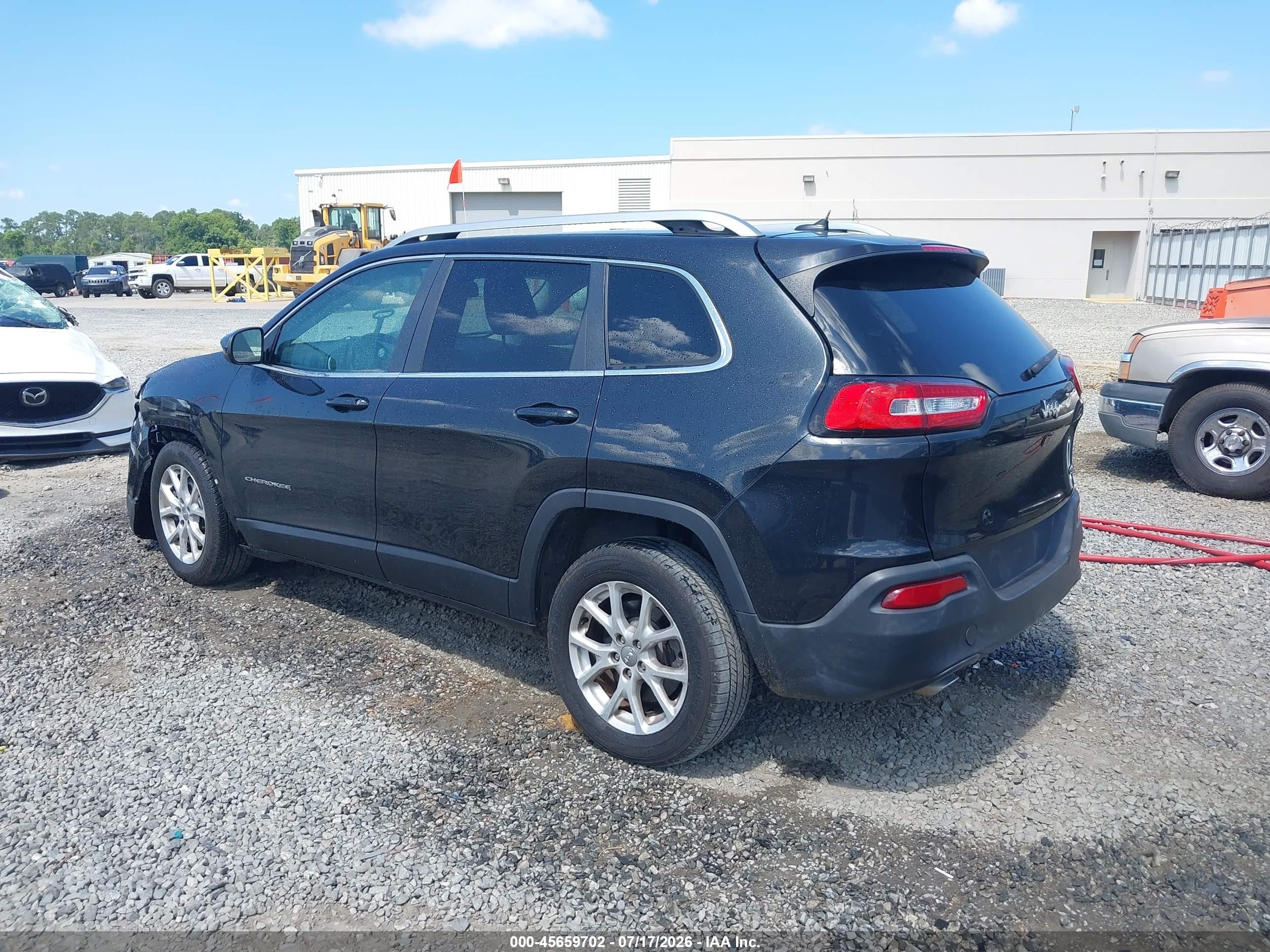2014 Jeep Cherokee Latitude Черный vin: 1C4PJLCS5EW117183
