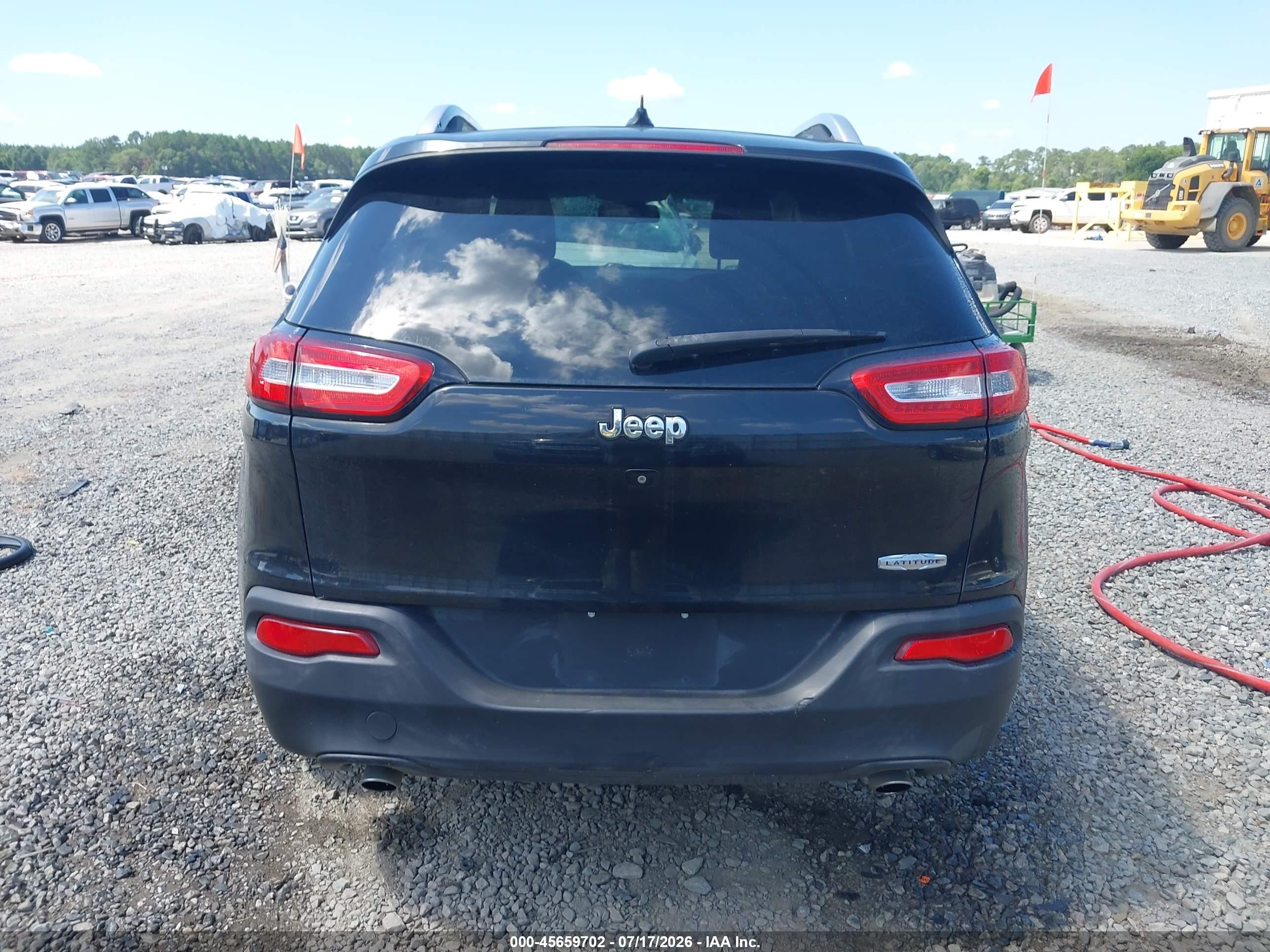 2014 Jeep Cherokee Latitude Черный vin: 1C4PJLCS5EW117183