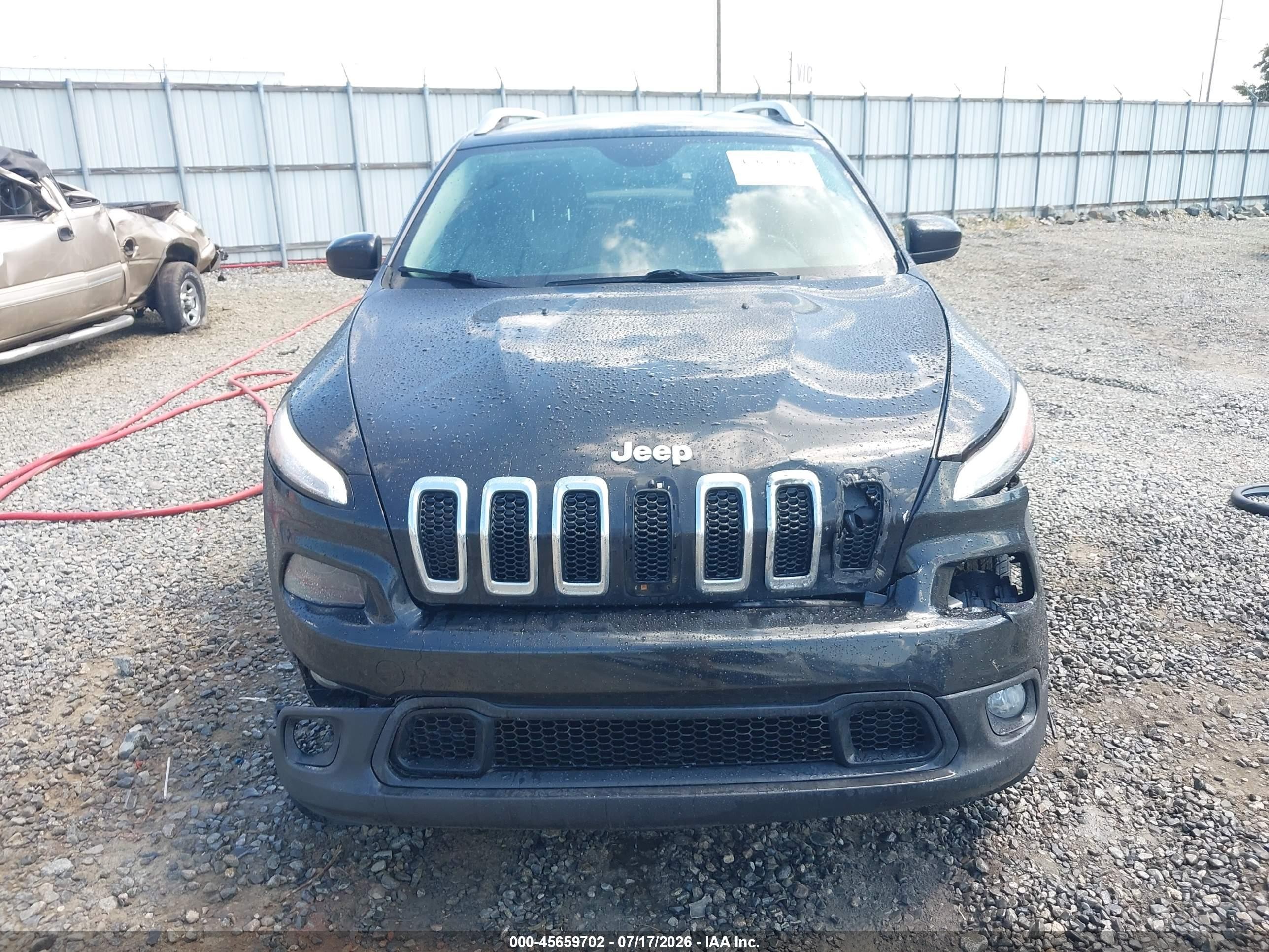 2014 Jeep Cherokee Latitude Черный vin: 1C4PJLCS5EW117183