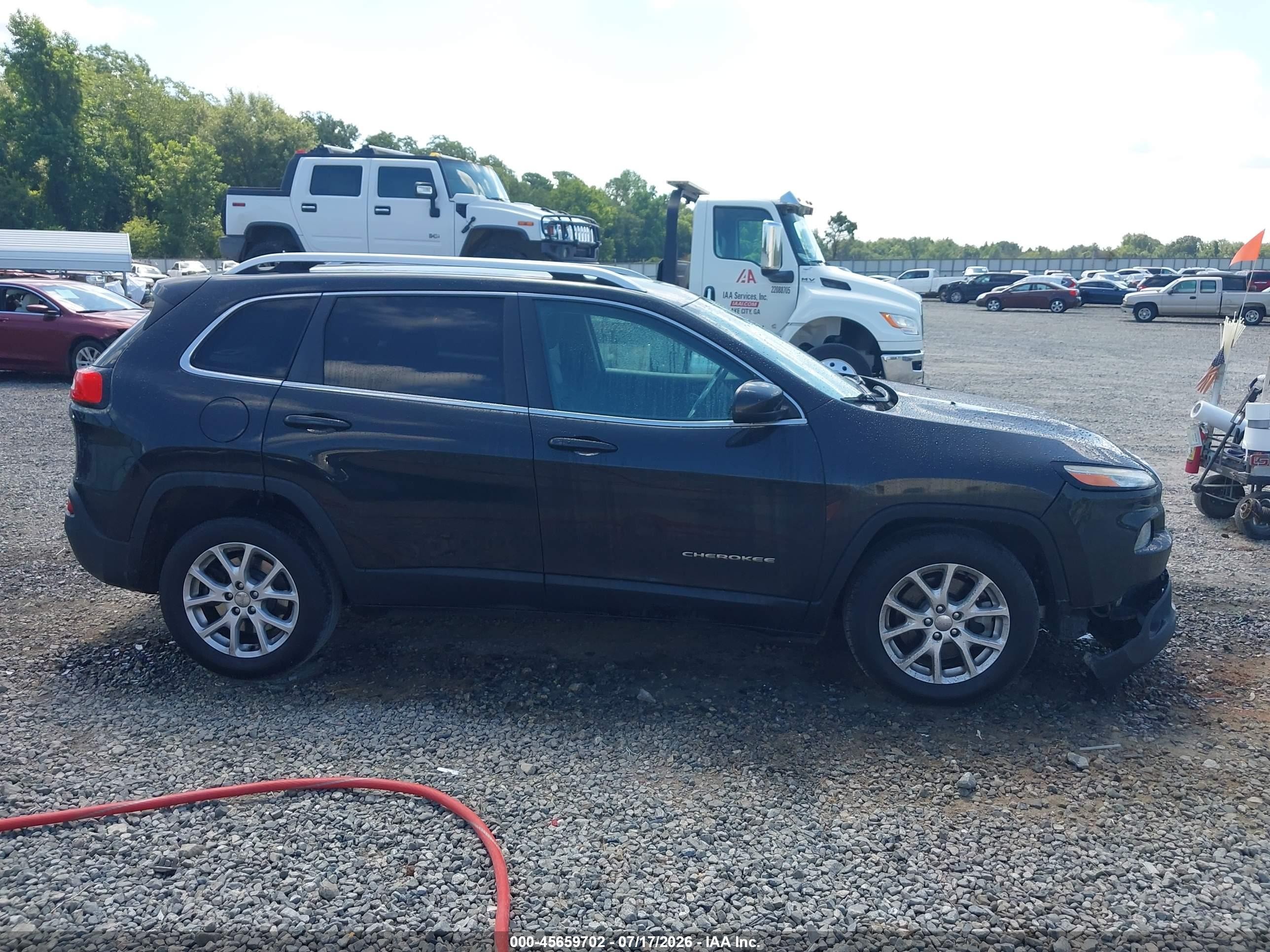 2014 Jeep Cherokee Latitude Черный vin: 1C4PJLCS5EW117183