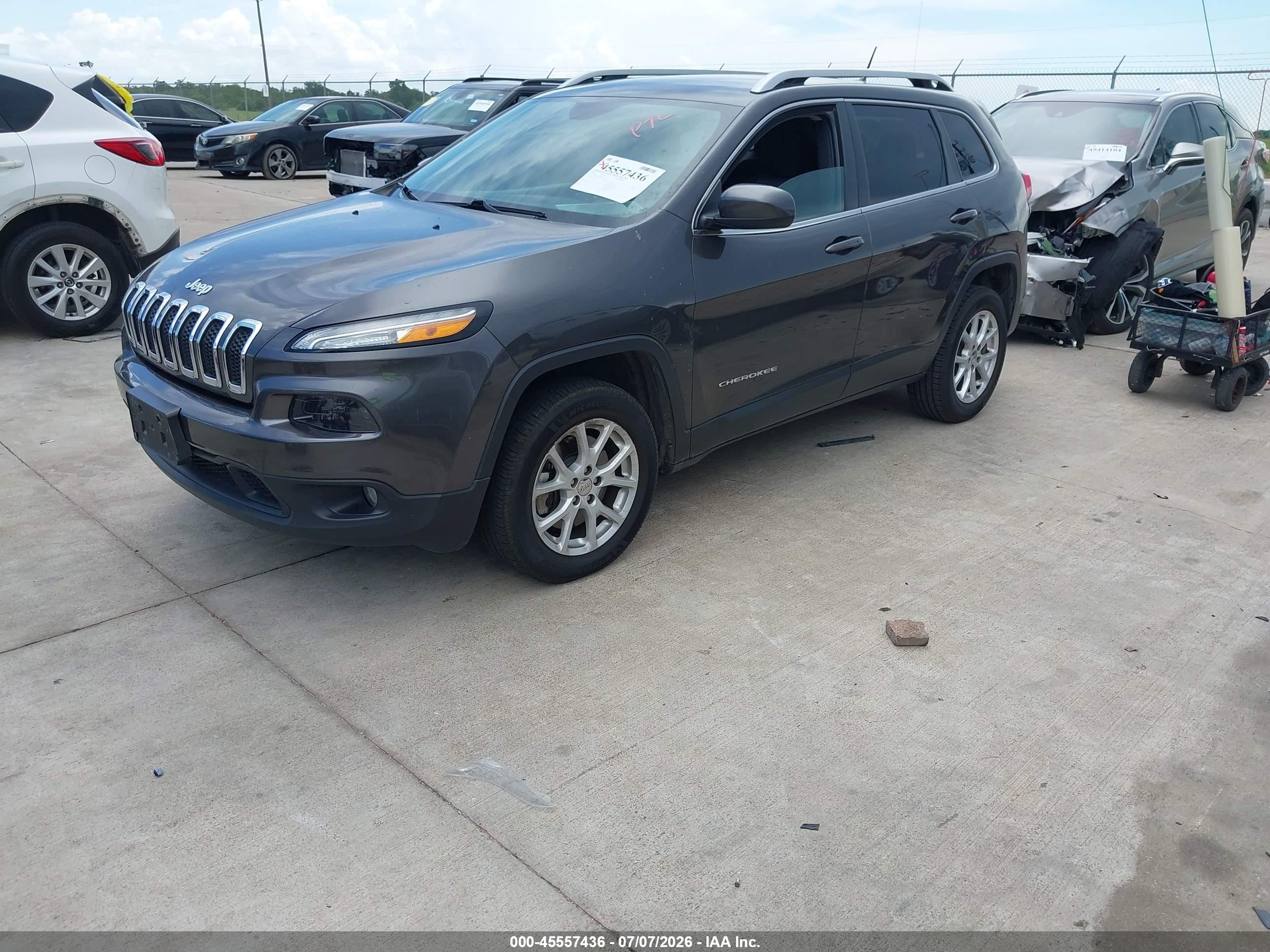 2014 Jeep Cherokee Latitude Gray vin: 1C4PJLCS5EW155349