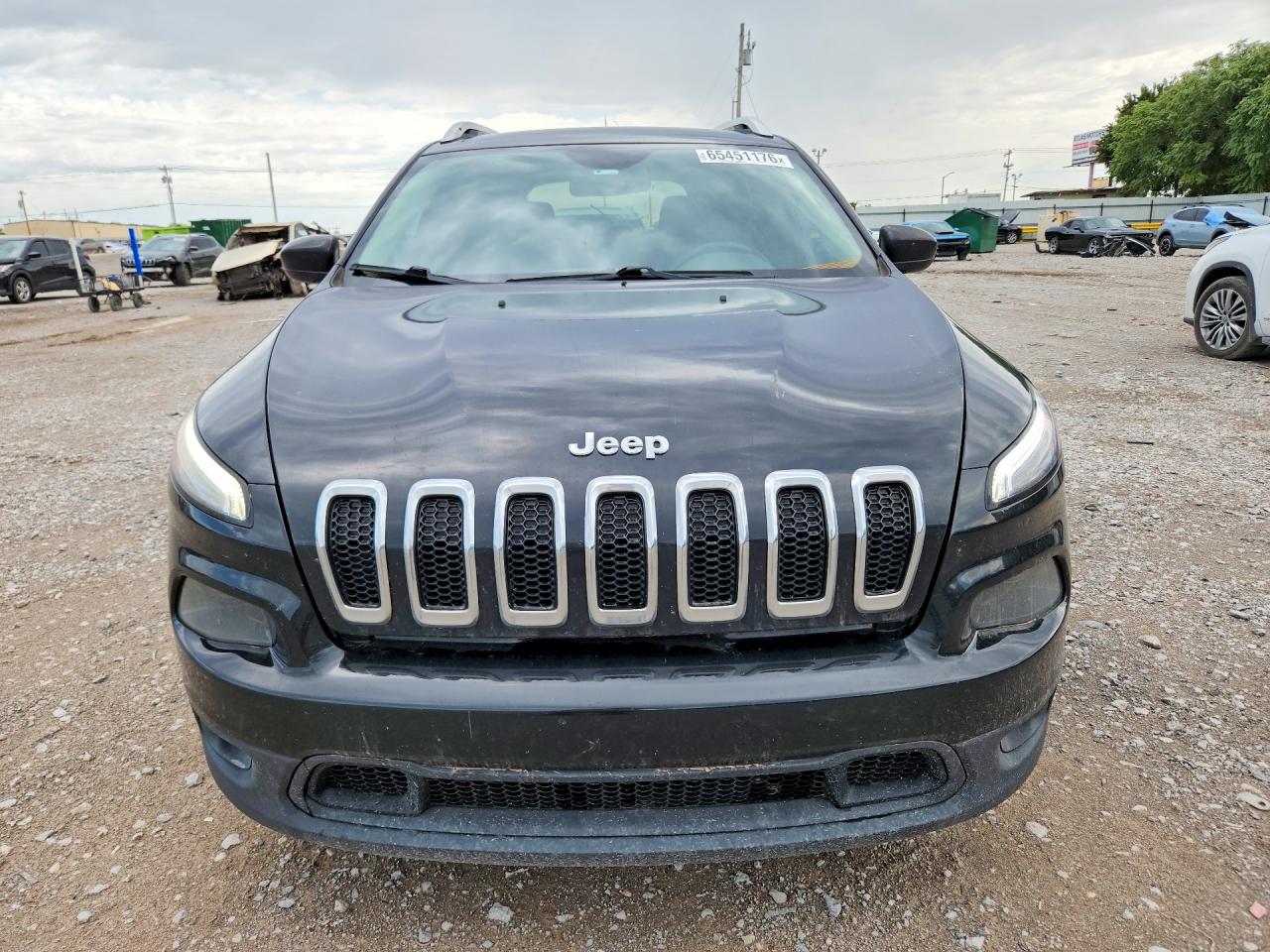 2015 Jeep Cherokee Latitude Black vin: 1C4PJLCS5FW677352