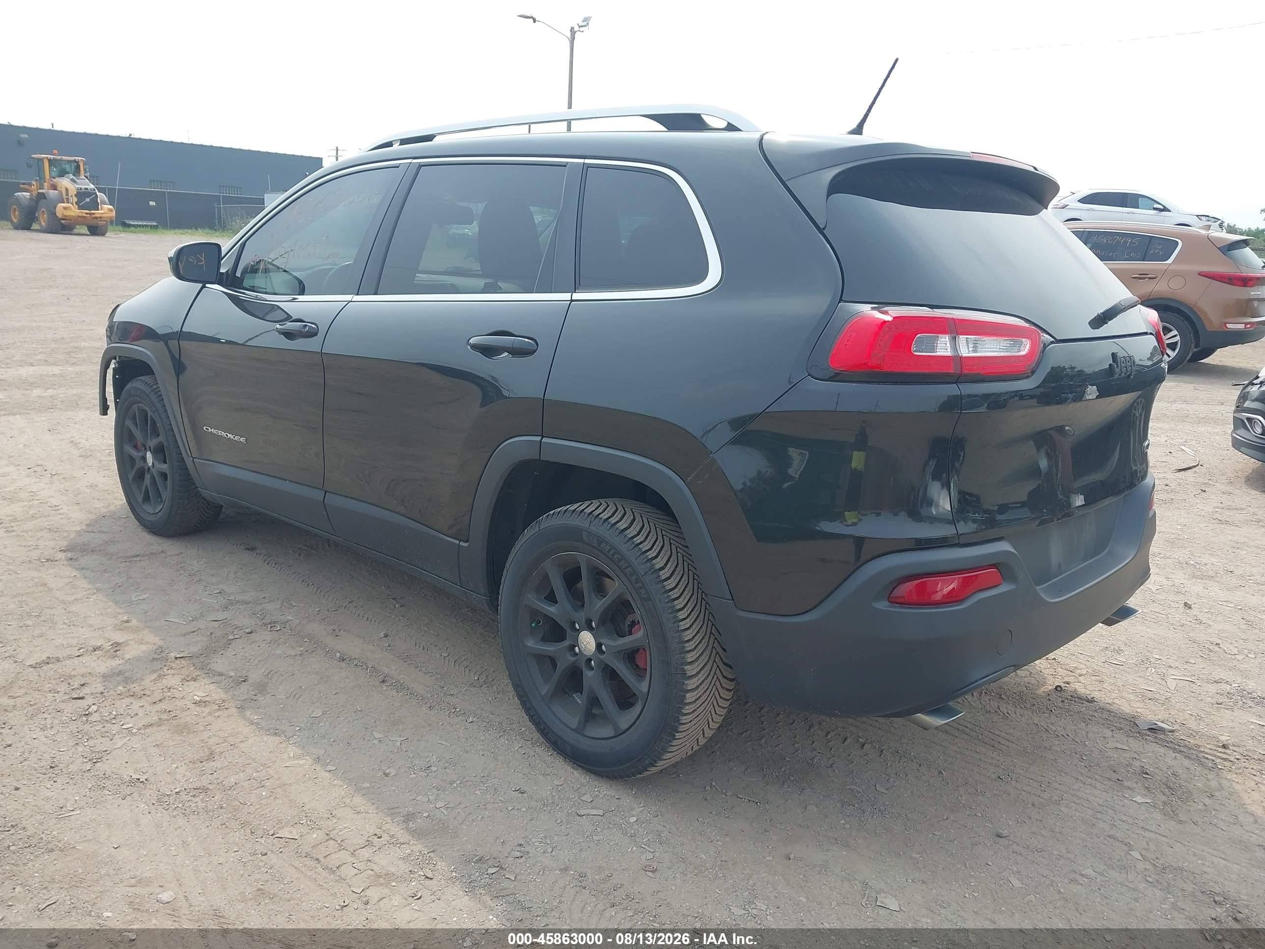 2014 Jeep Cherokee Latitude Black vin: 1C4PJLCS6EW106046