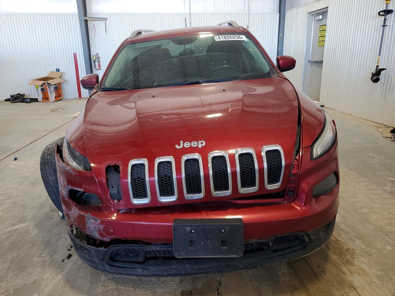 2014 Jeep Cherokee Latitude Maroon vin: 1C4PJLCS6EW117130