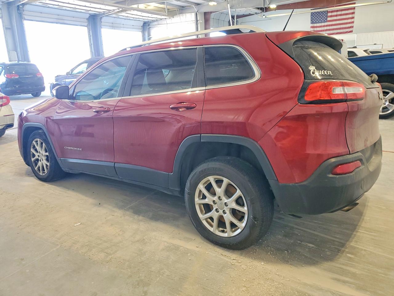 2014 Jeep Cherokee Latitude Maroon vin: 1C4PJLCS6EW117130