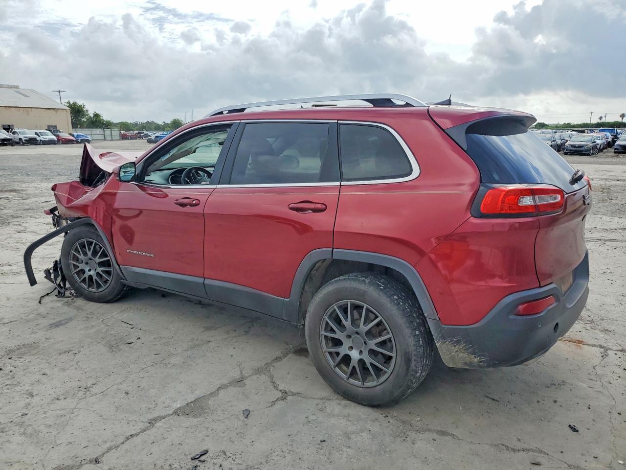 2017 Jeep Cherokee Latitude Red vin: 1C4PJLCS6HW549351