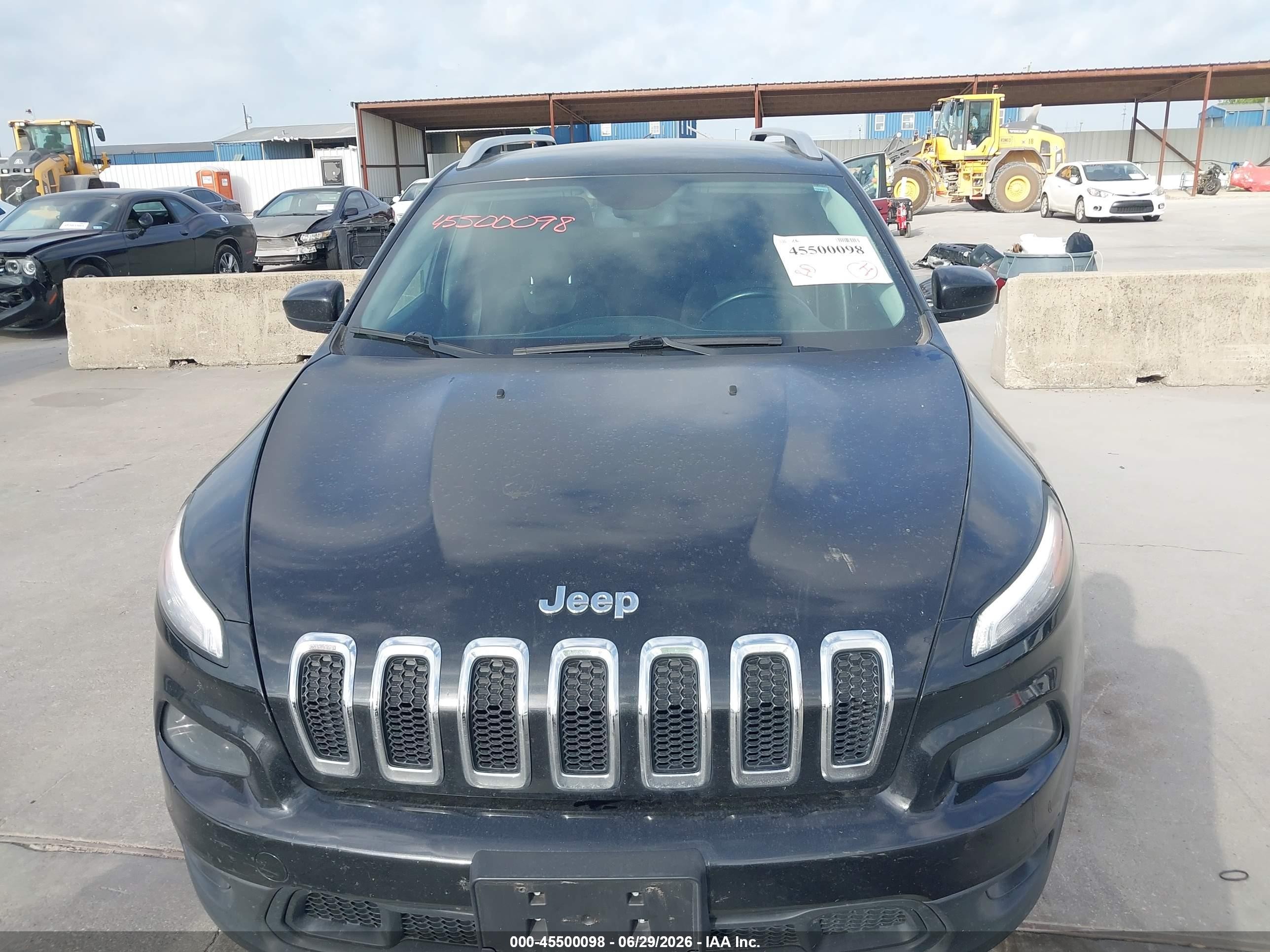 2014 Jeep Cherokee Latitude Black vin: 1C4PJLCS7EW287318