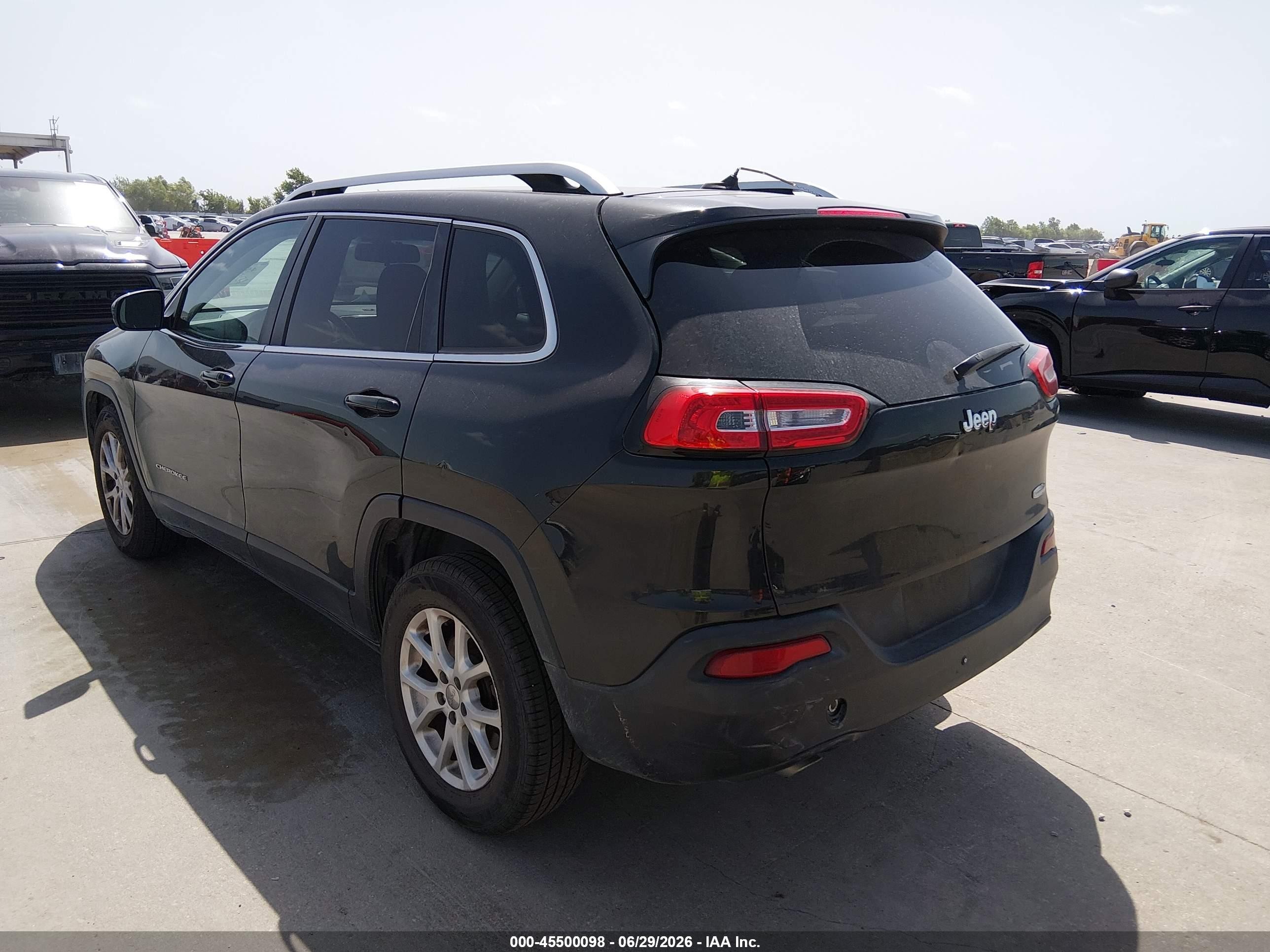 2014 Jeep Cherokee Latitude Black vin: 1C4PJLCS7EW287318