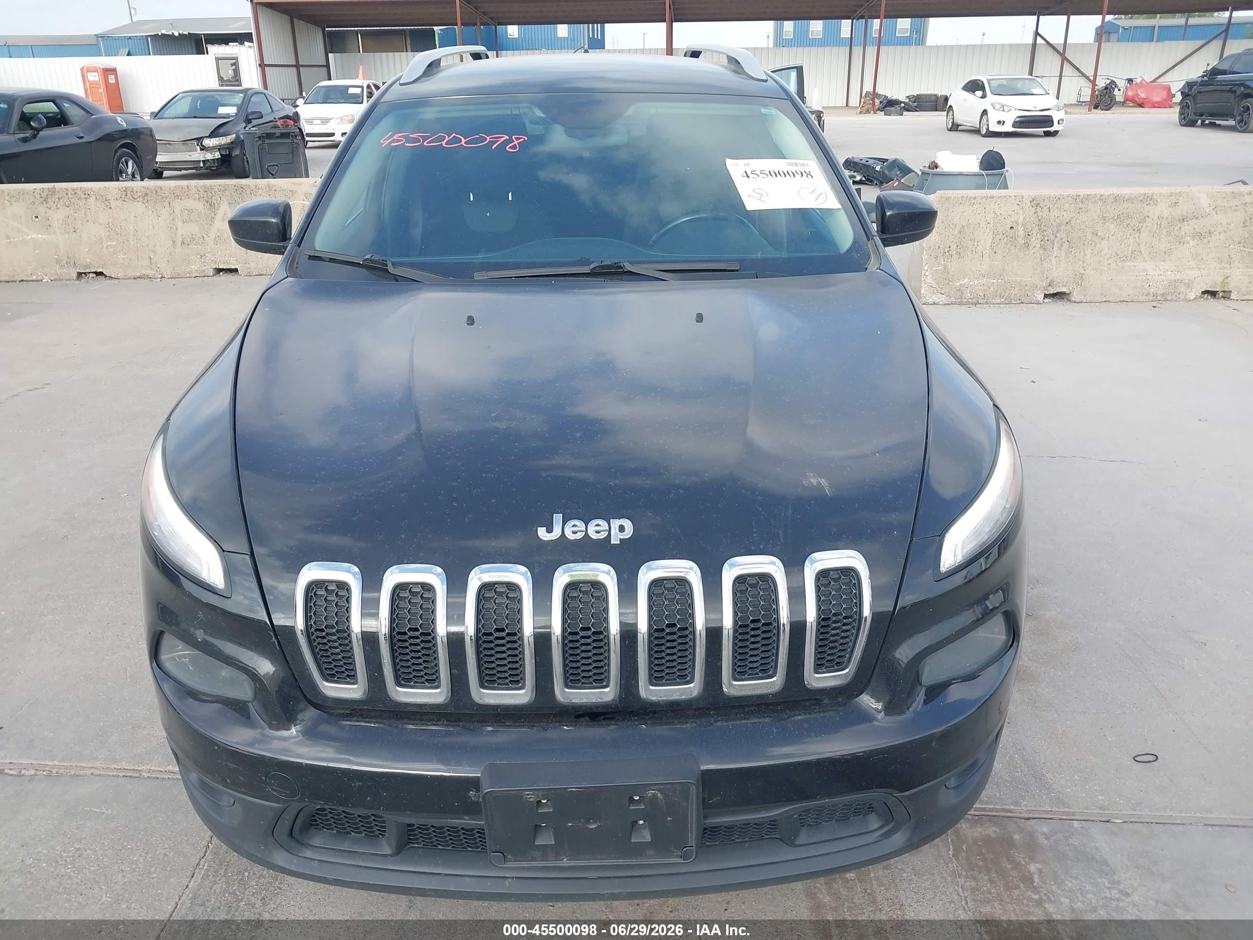 2014 Jeep Cherokee Latitude Black vin: 1C4PJLCS7EW287318