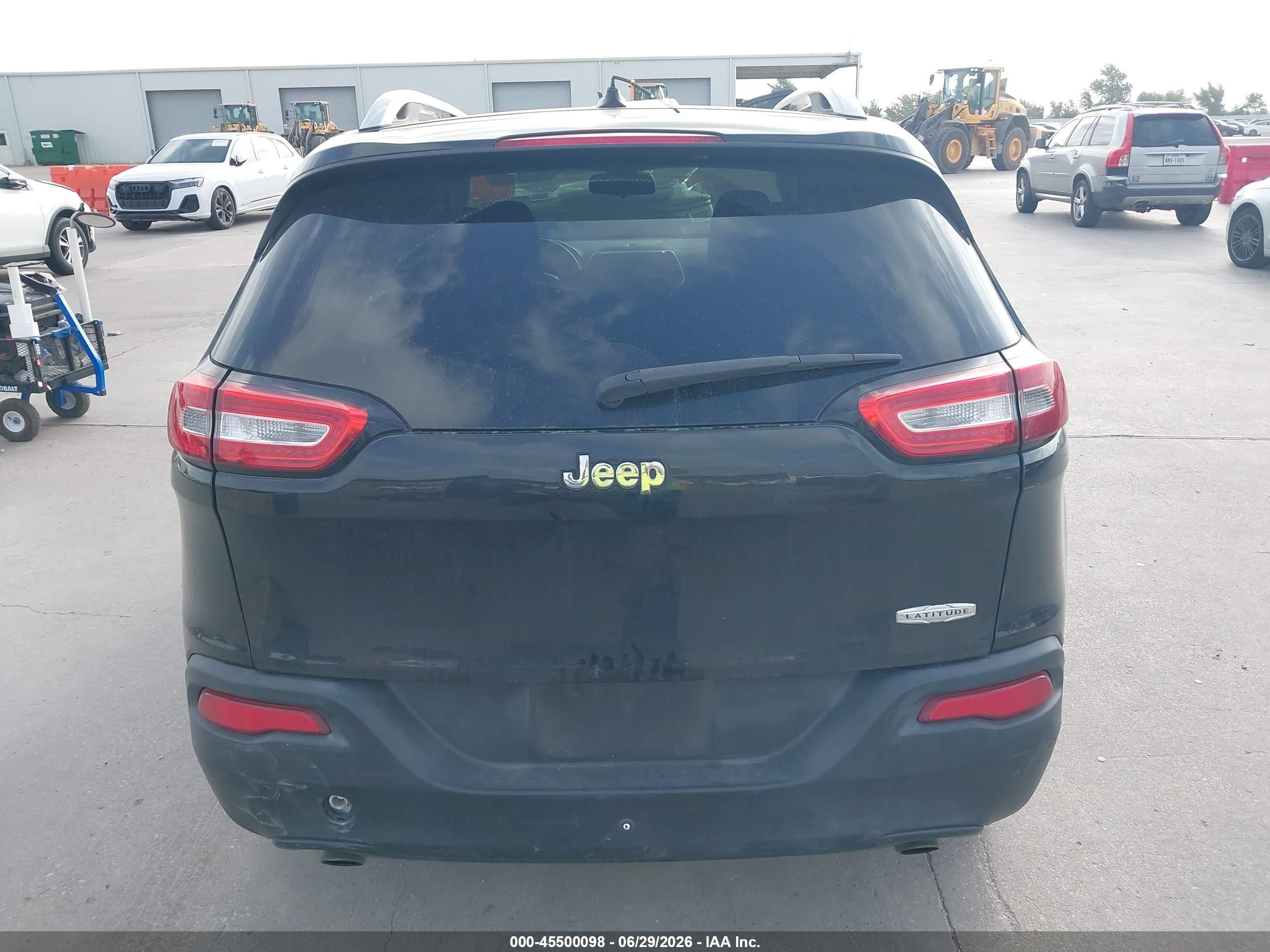 2014 Jeep Cherokee Latitude Black vin: 1C4PJLCS7EW287318