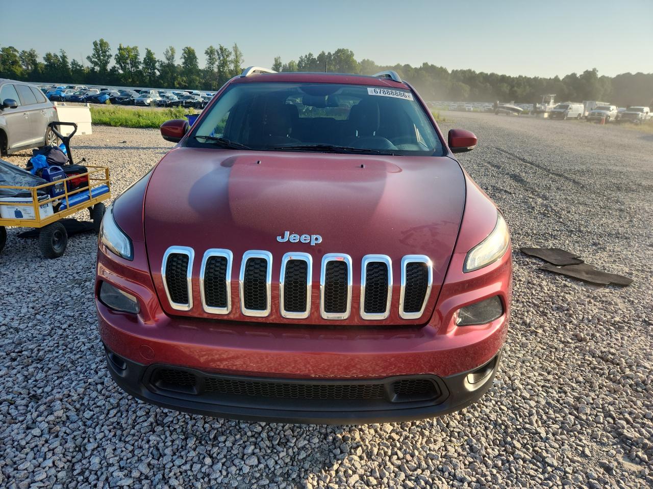 2015 Jeep Cherokee Latitude Burgundy vin: 1C4PJLCS7FW553521