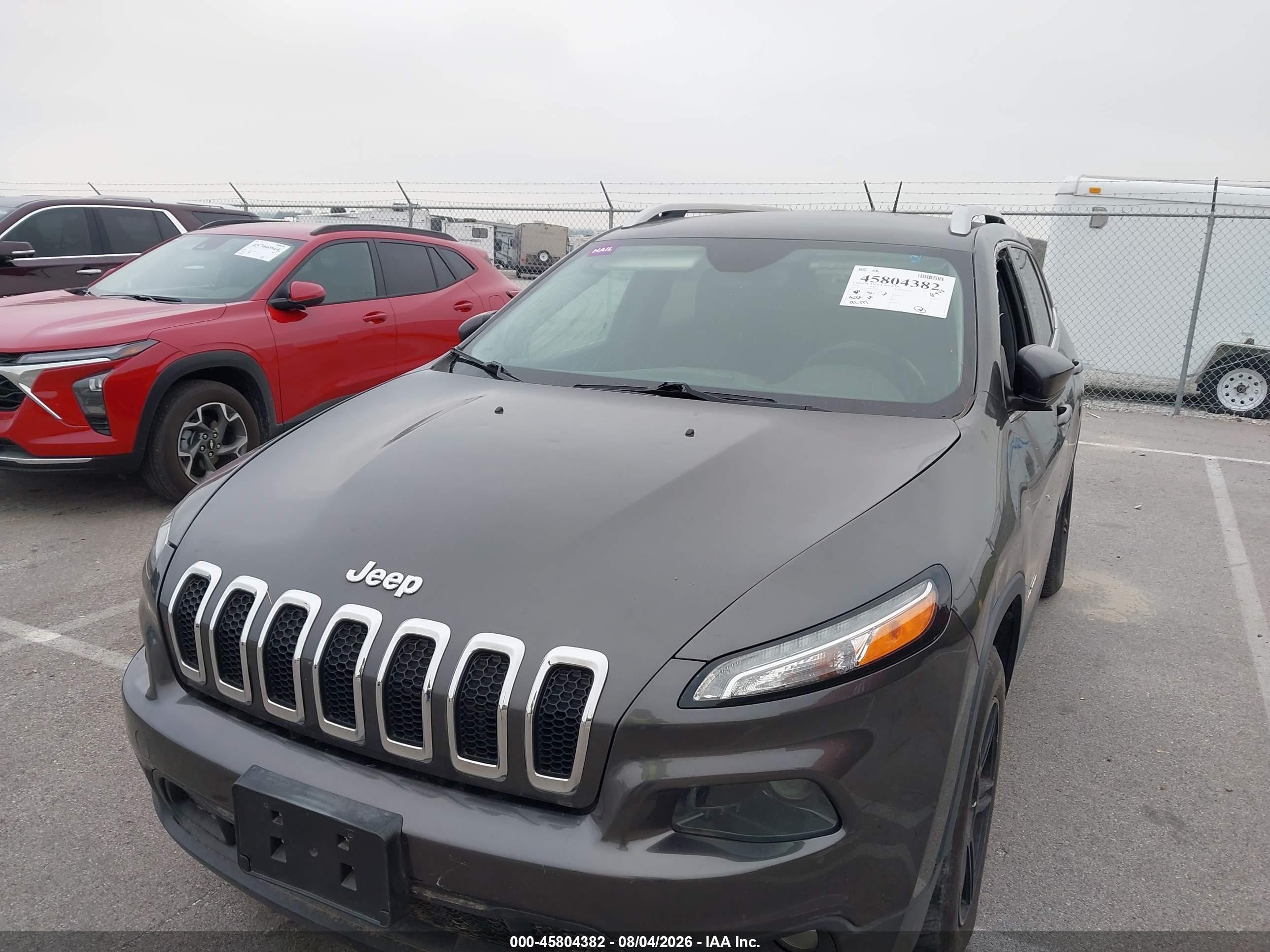 2014 Jeep Cherokee Latitude Gray vin: 1C4PJLCS8EW142983