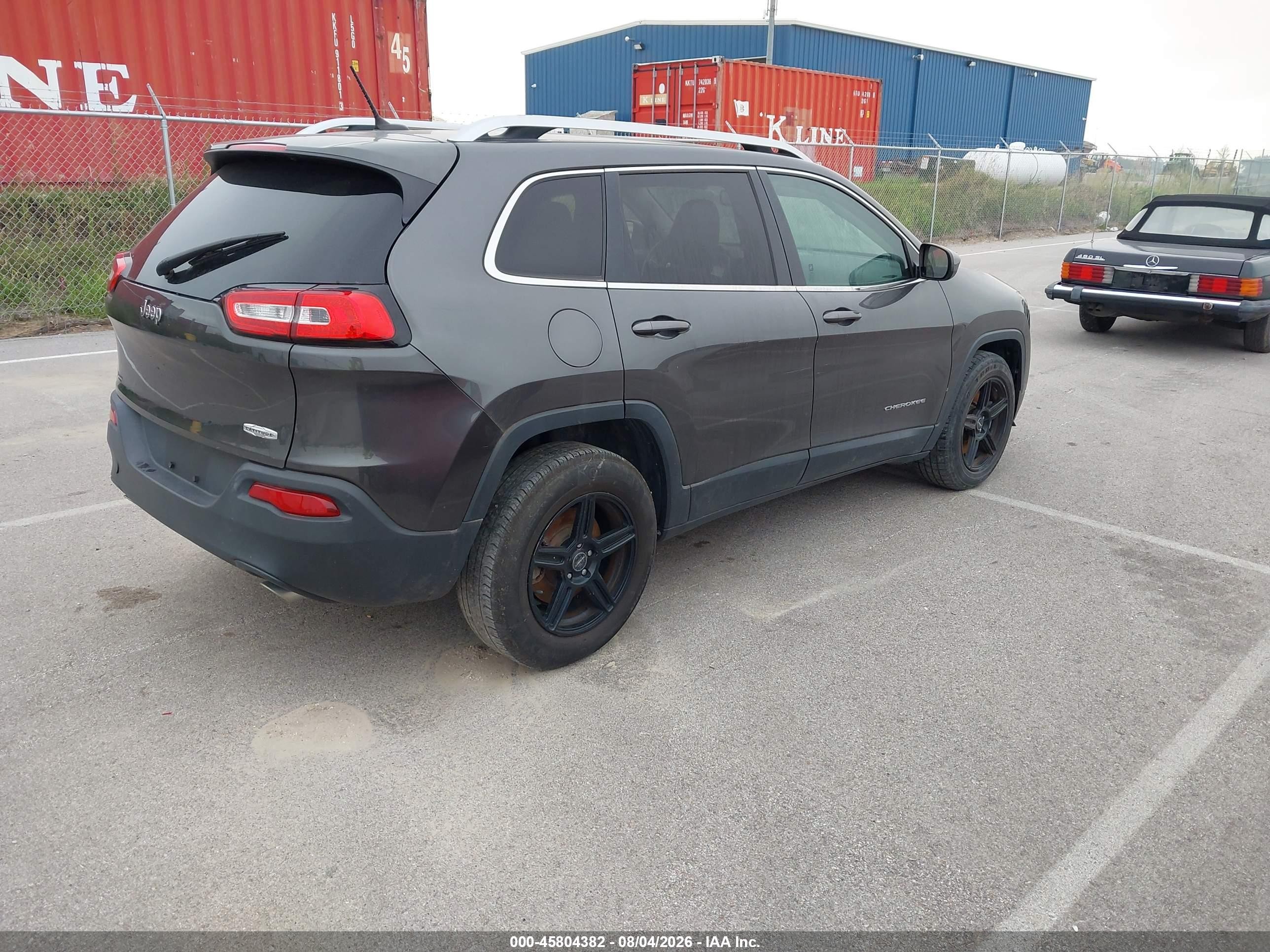 2014 Jeep Cherokee Latitude Gray vin: 1C4PJLCS8EW142983